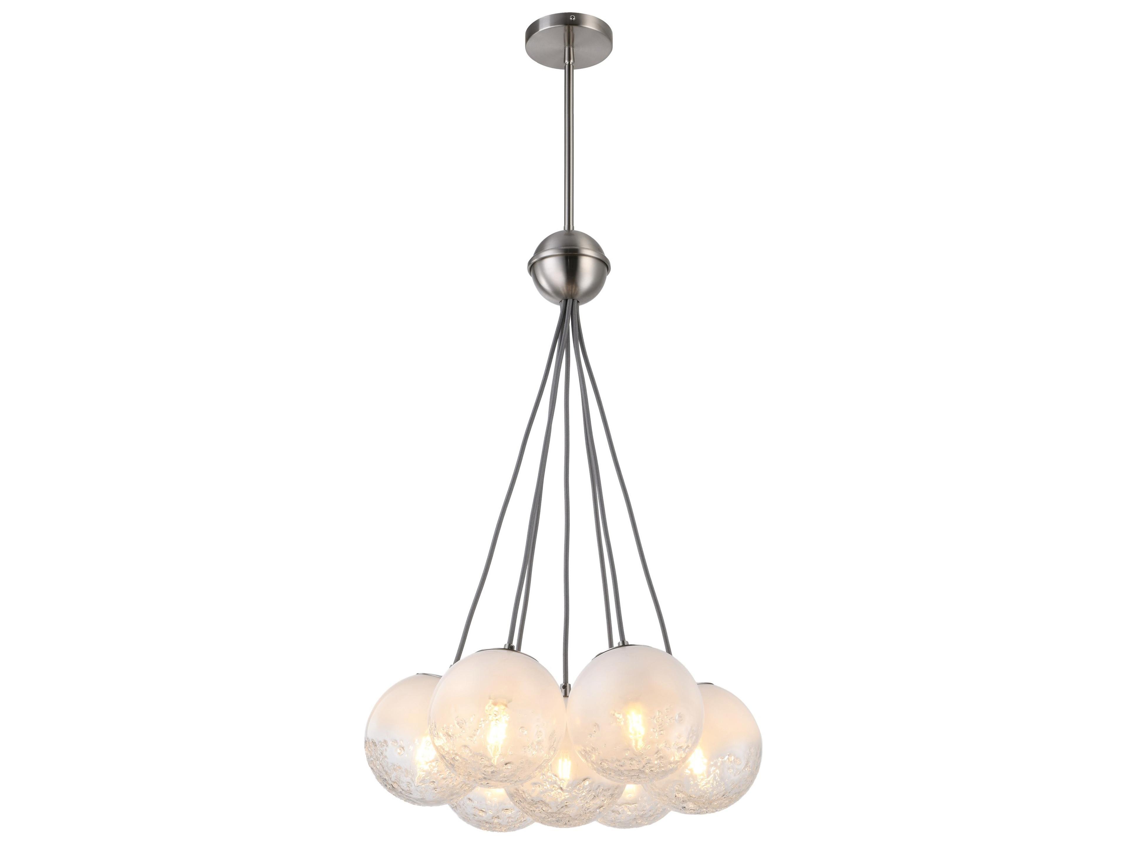 Moonlight 7-Light Pendant in Satin Nickel
