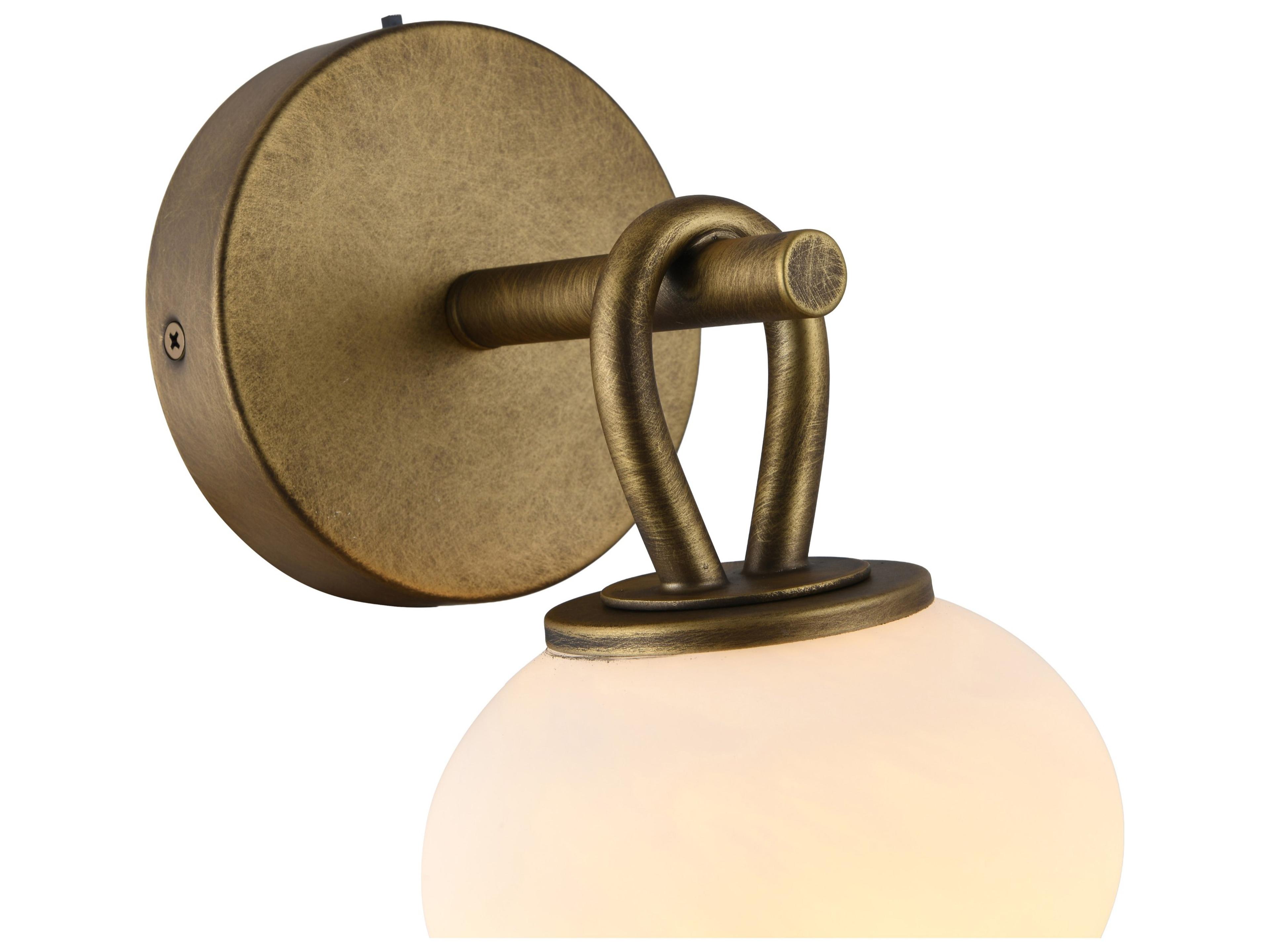 Artcraft Velora 1-Light Legacy Brass Wall Sconce