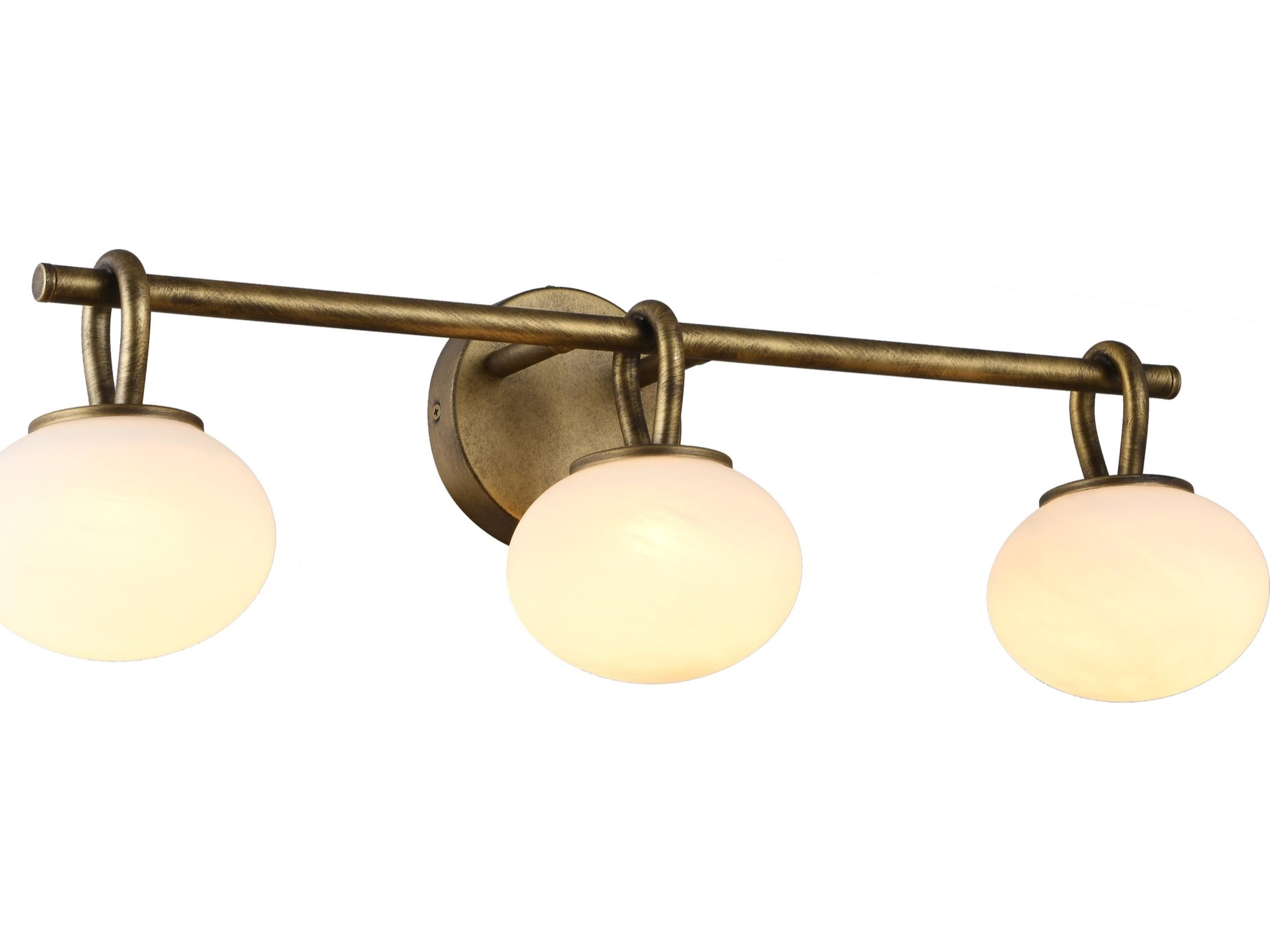 Velora 3 Light LED Vanity Sconce in Legacy Brass