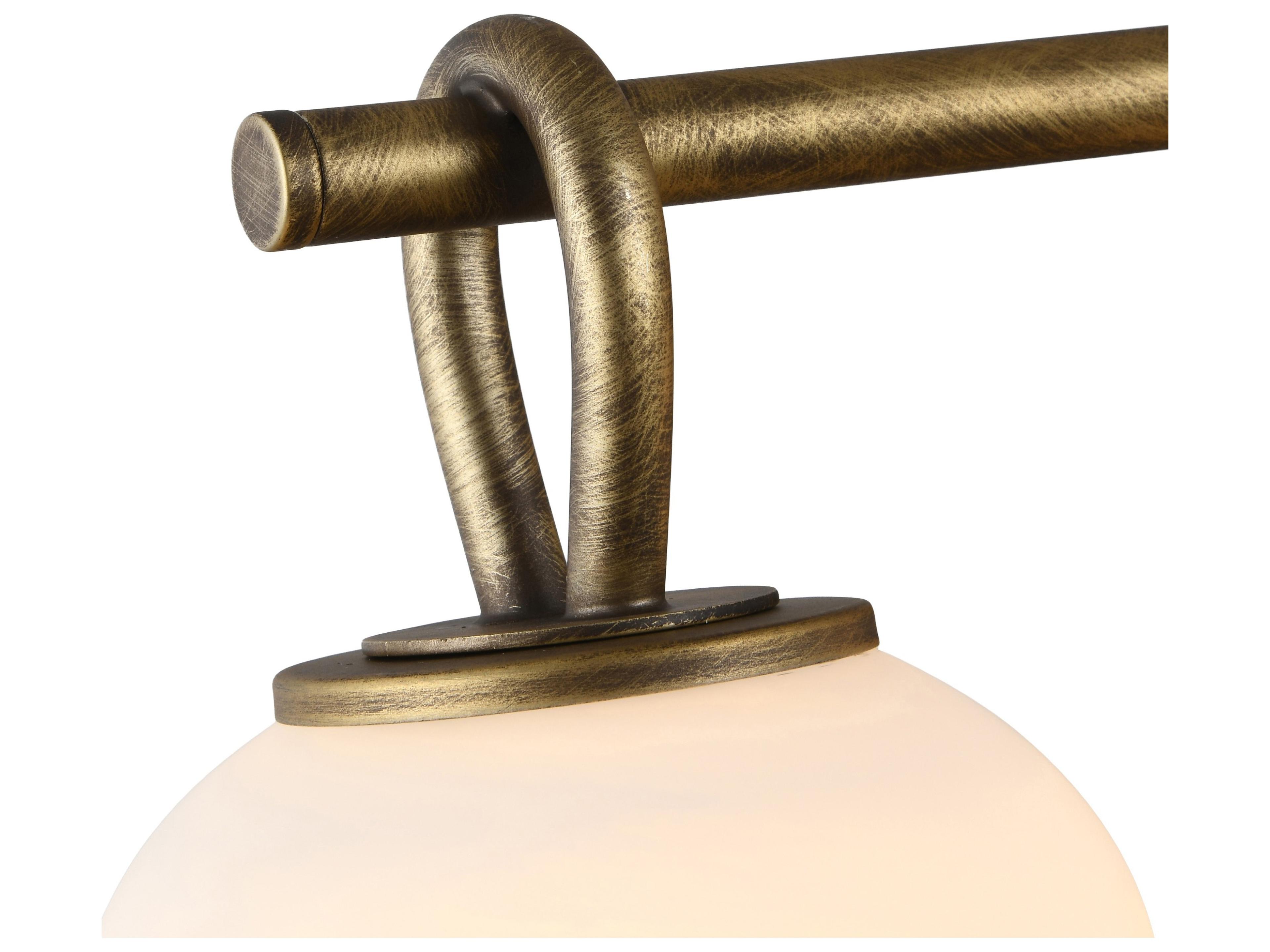 Artcraft Velora 3-Light Legacy Brass Vanity Light