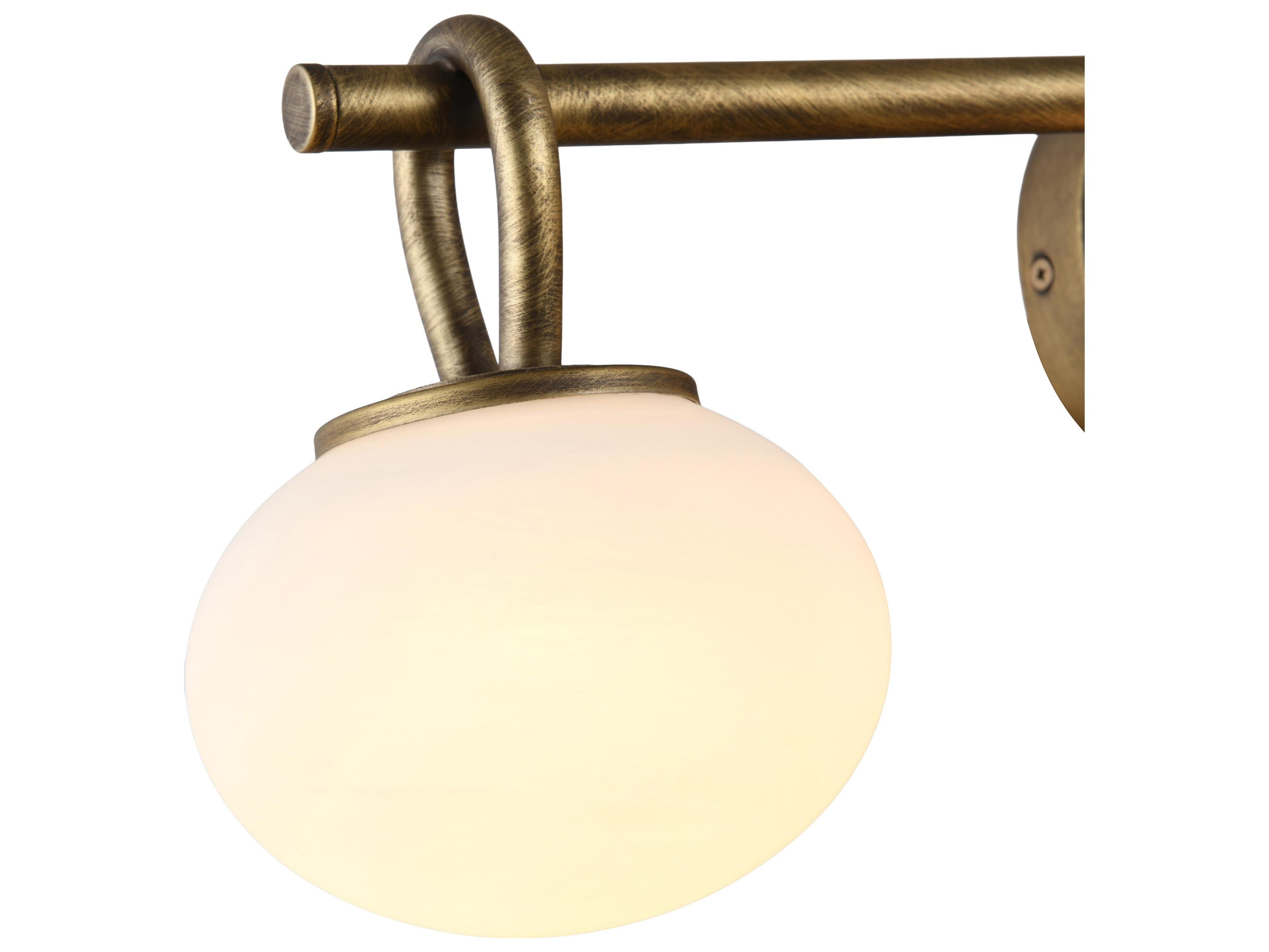Artcraft Velora 3-Light Legacy Brass Vanity Light