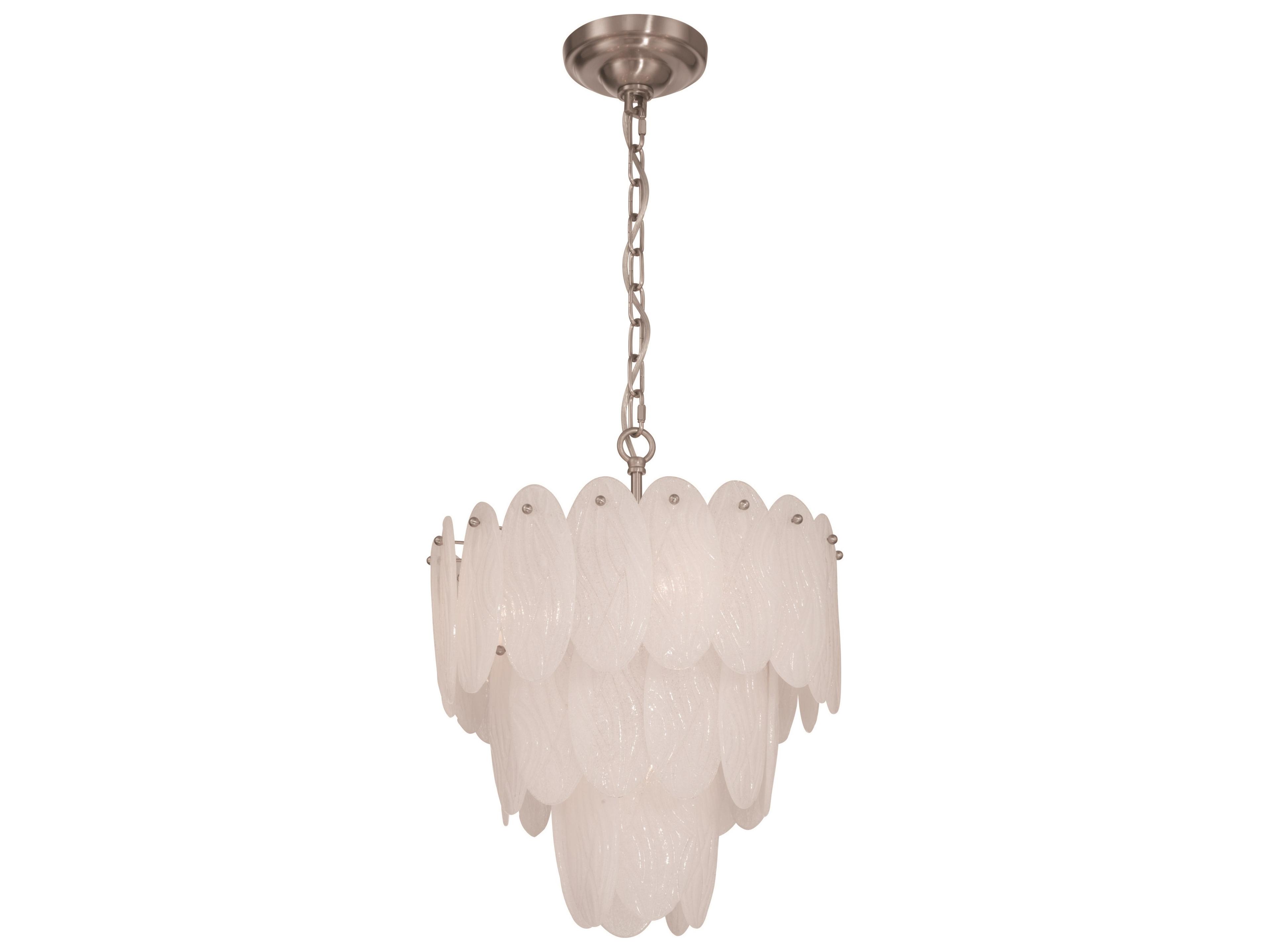 Serena Five Light Chandelier in Satin Nickel