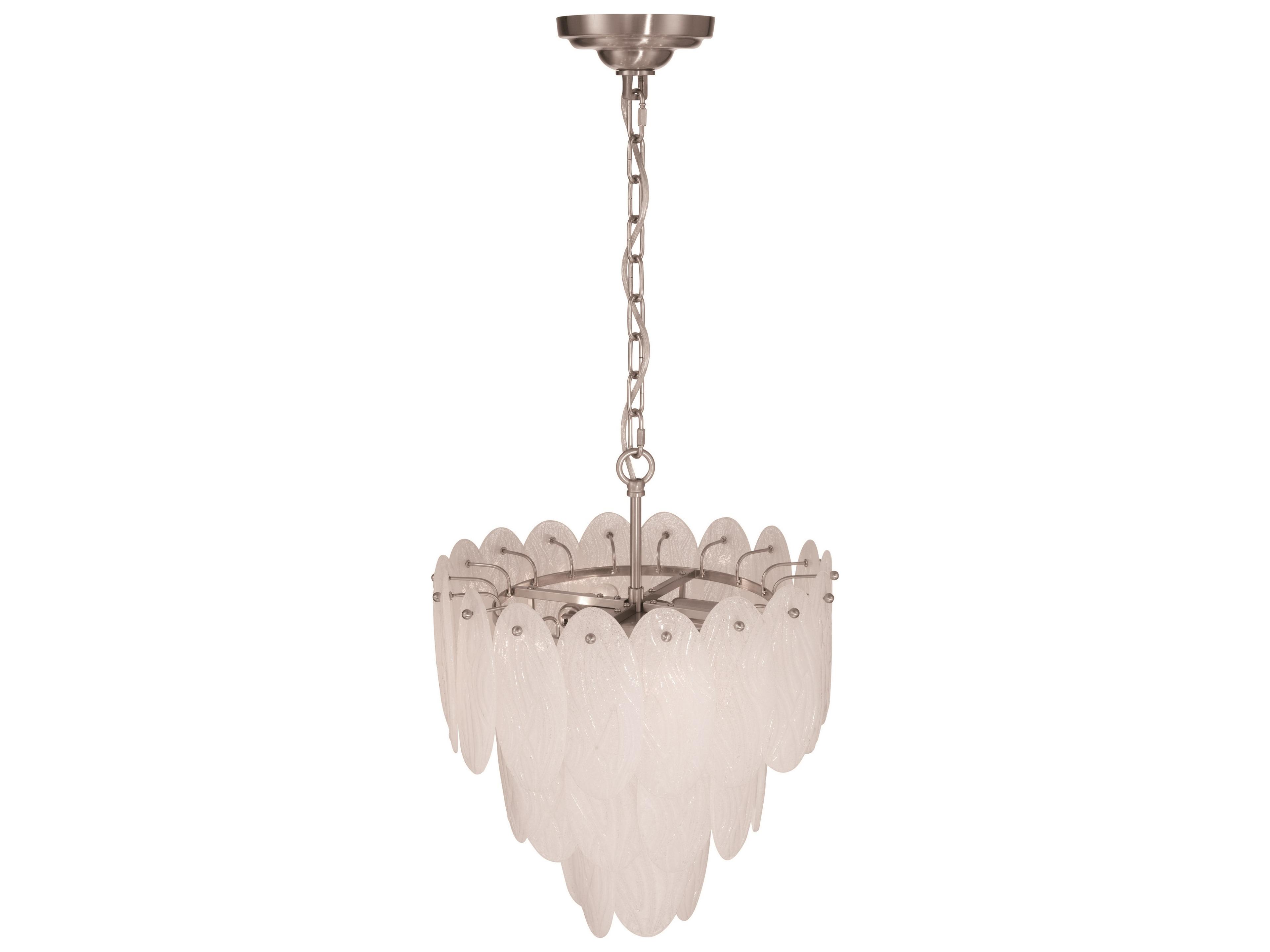 Artcraft Serena 5-Light Satin Nickel Round Tiered Chandelier