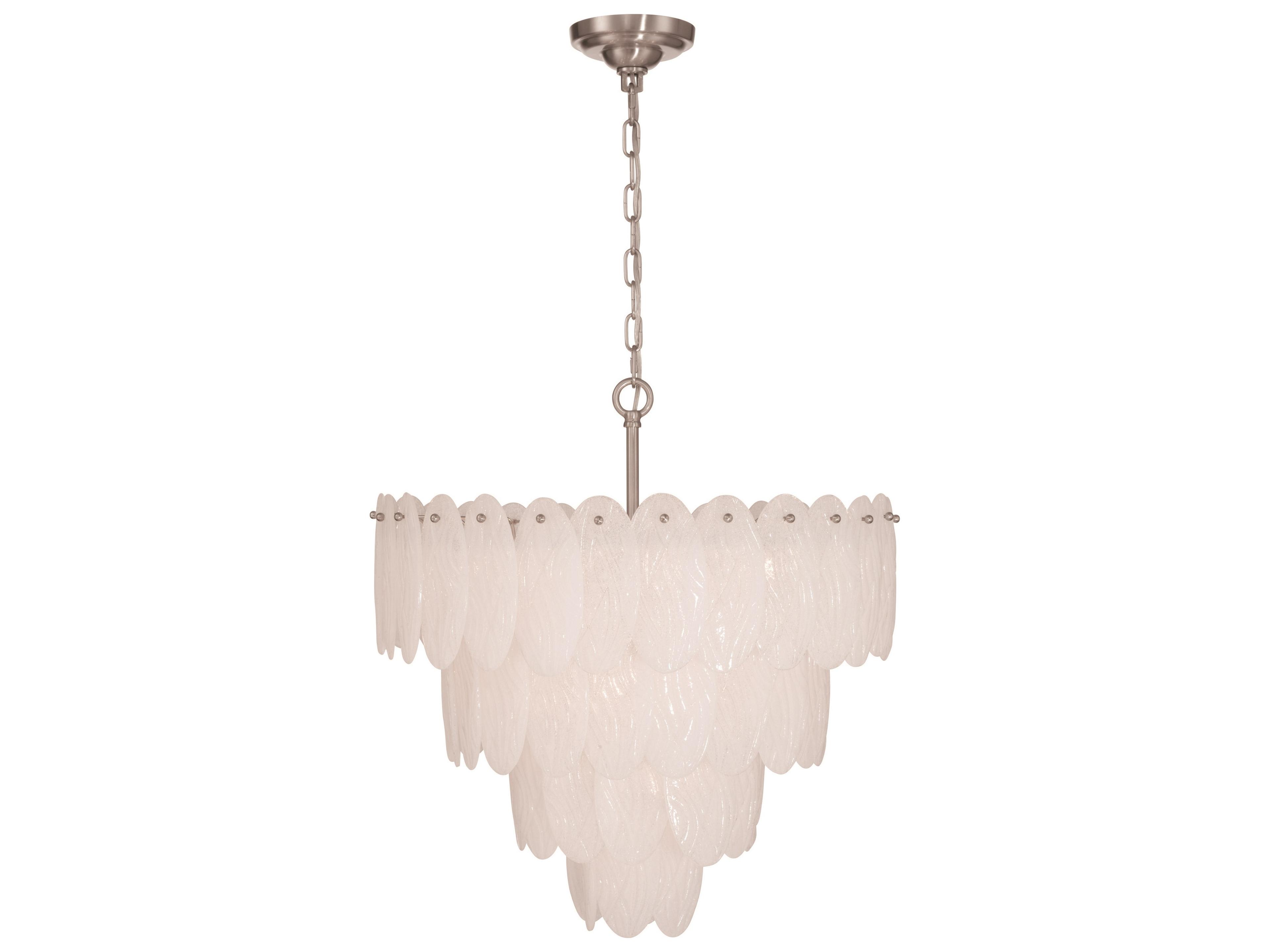 Artcraft Serena 13-Light Satin Nickel Round Tiered Chandelier