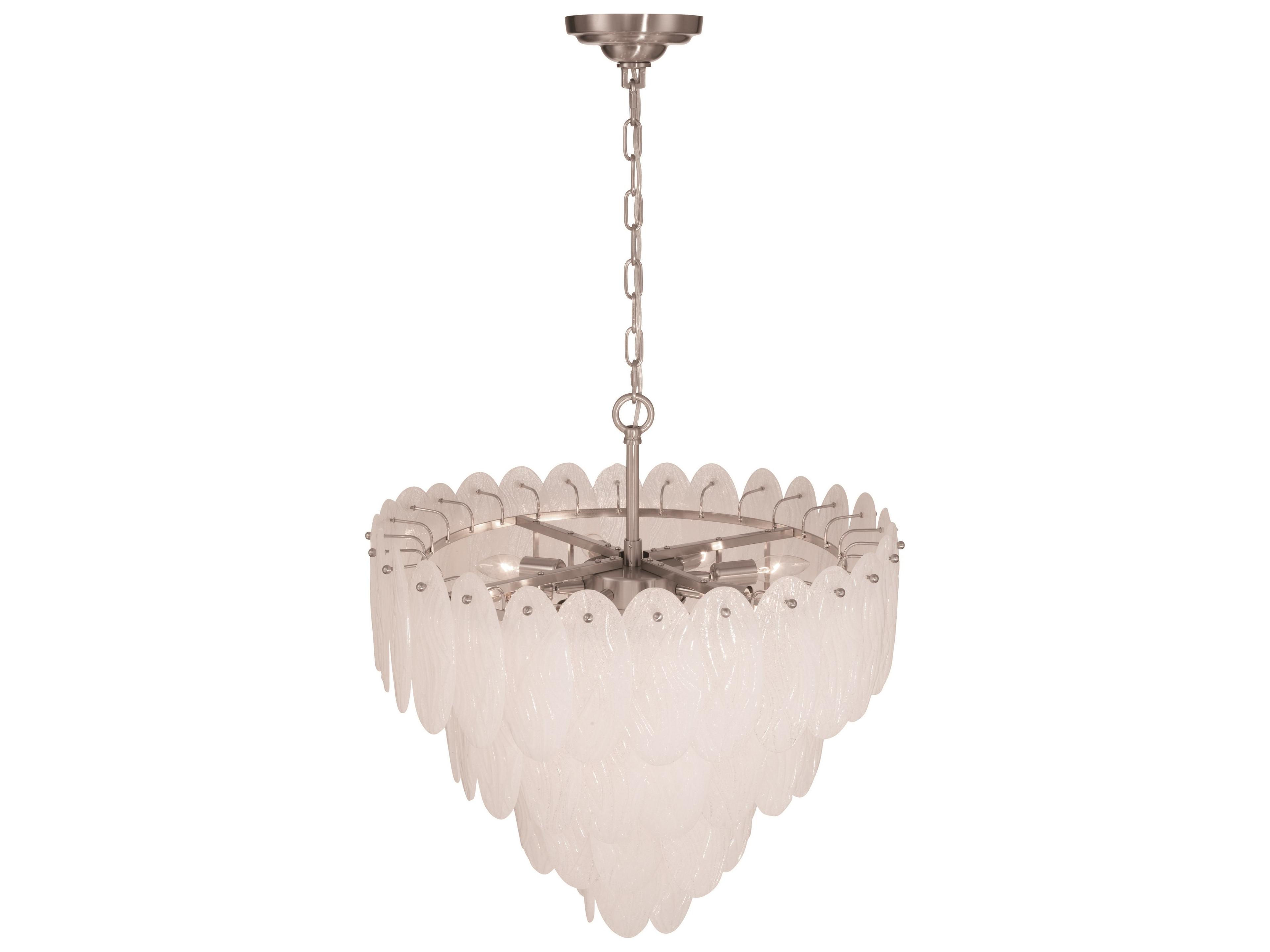 Artcraft Serena 13-Light Satin Nickel Round Tiered Chandelier