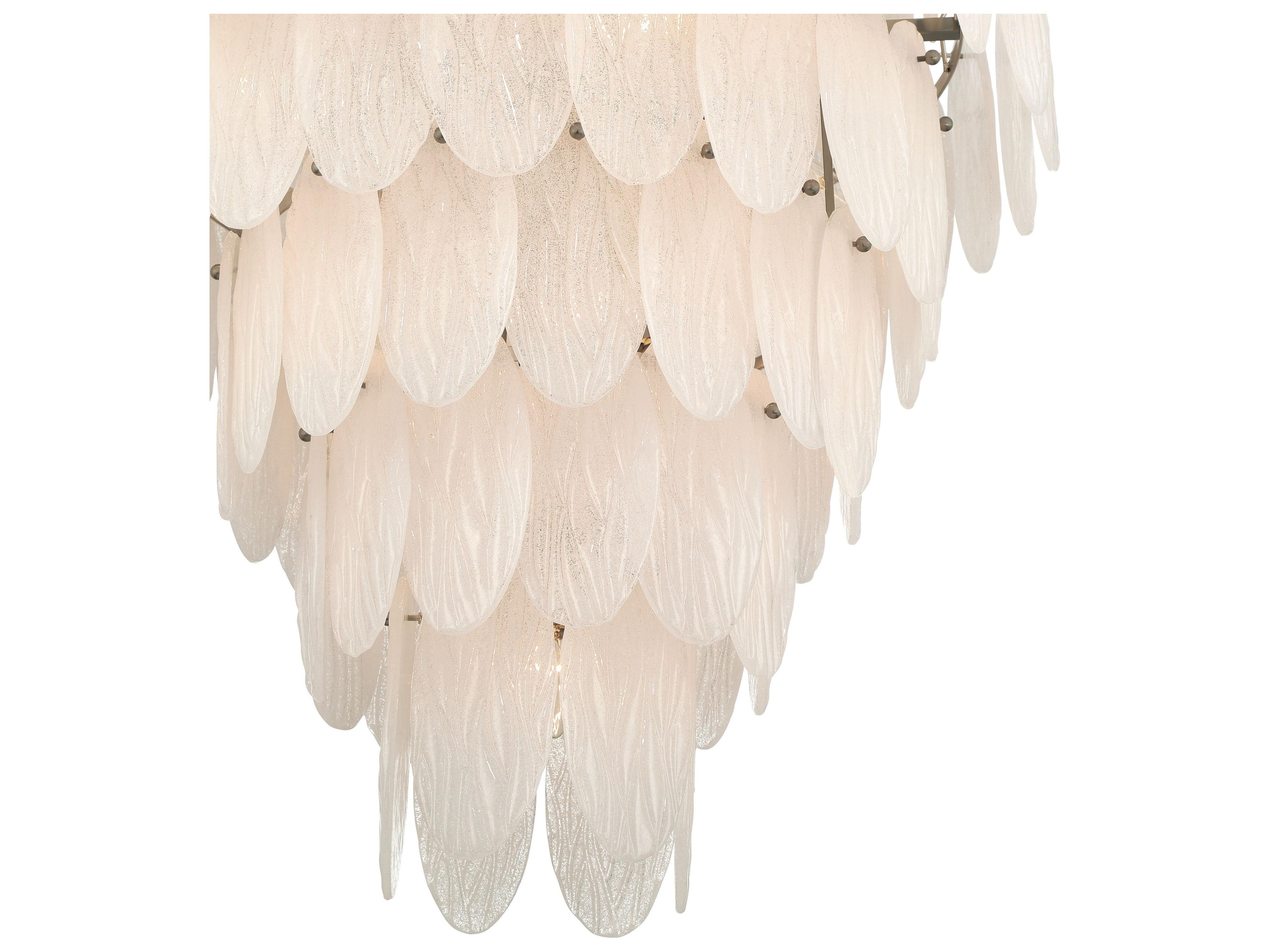 Artcraft Serena 19-Light Satin Nickel Round Tiered Chandelier