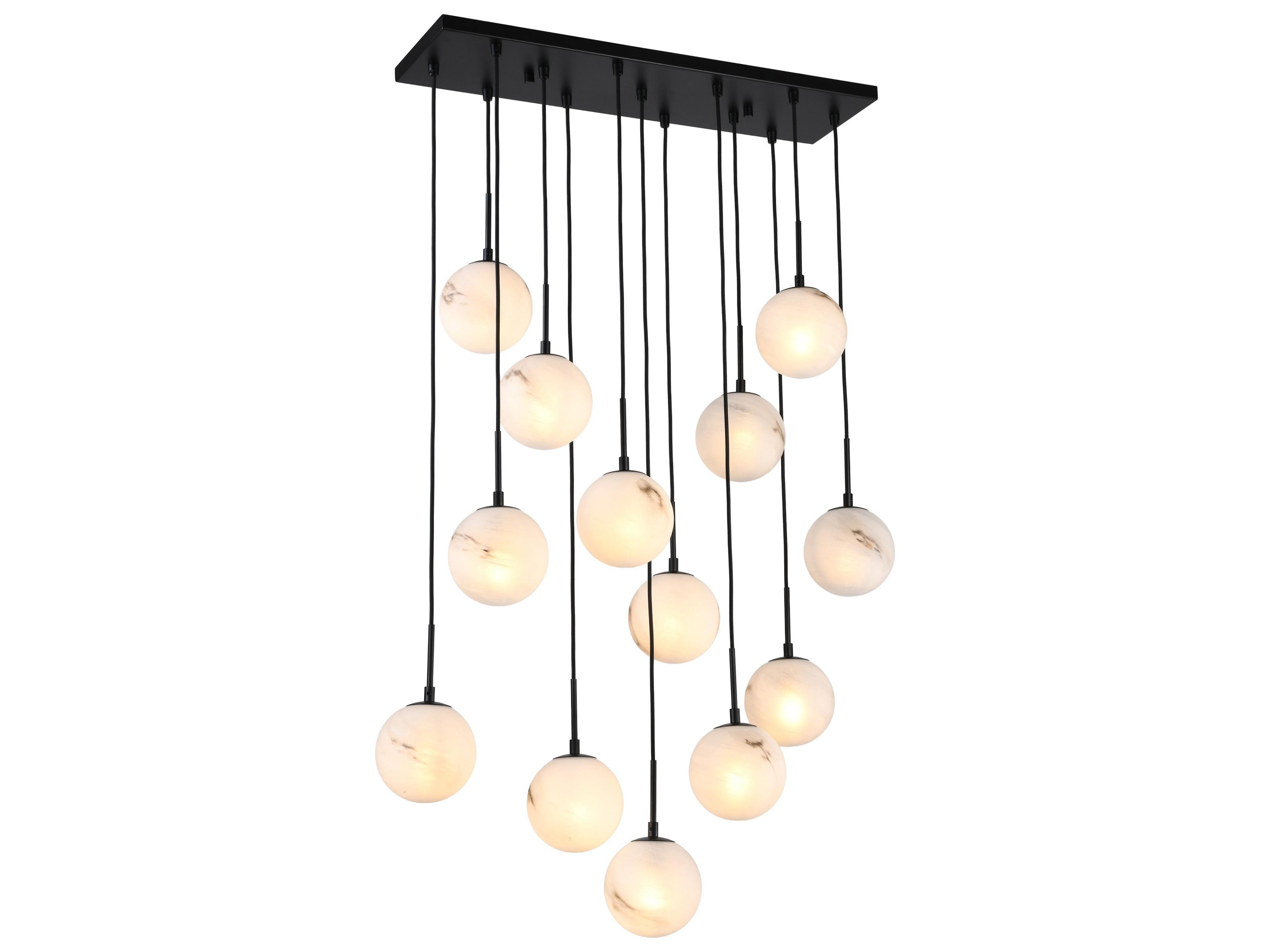 Nightfall Linear Chandelier Modern 13-Light Fixture