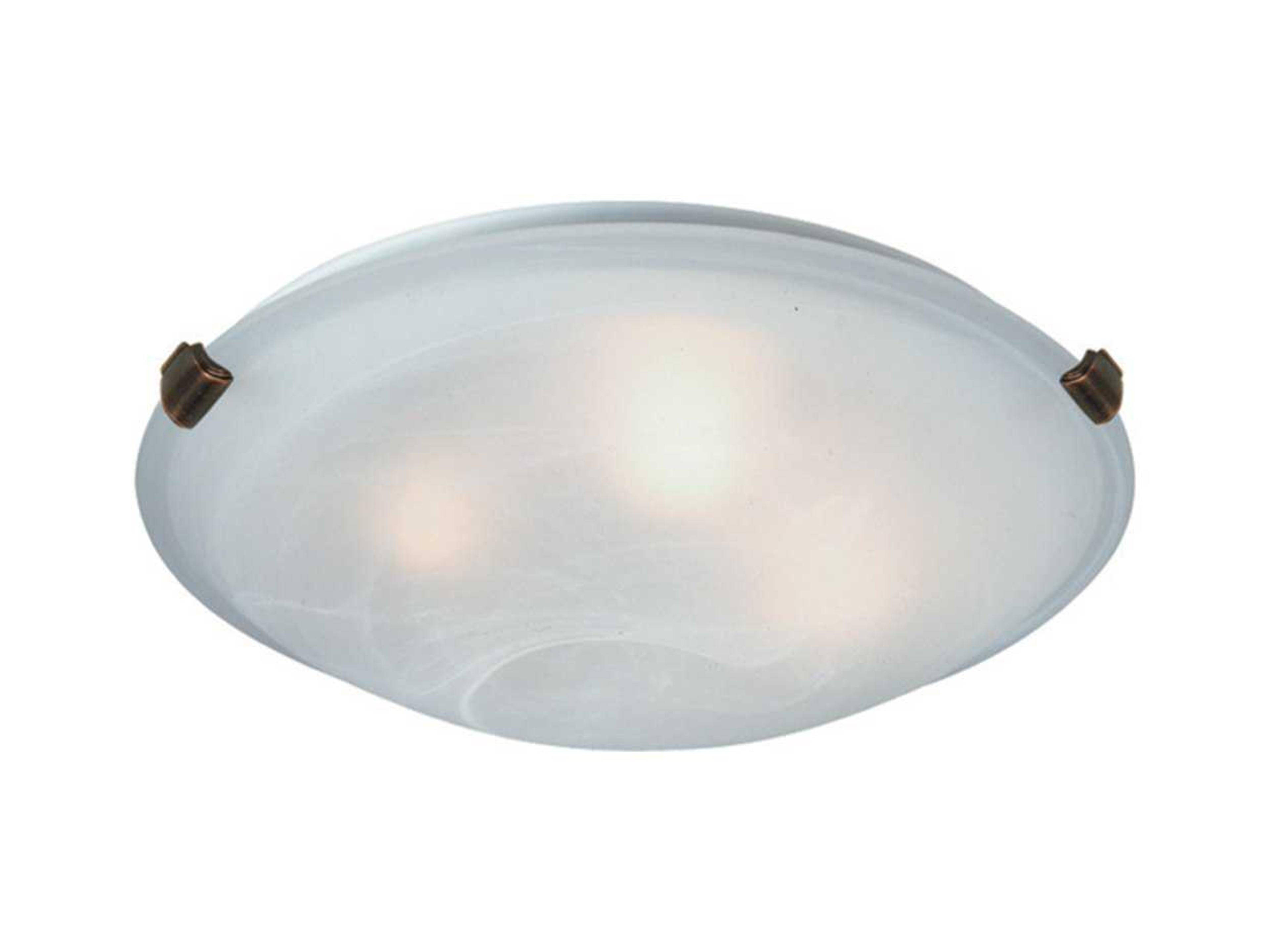 Clip Flush Mount Ceiling Light Brushed Nickel
