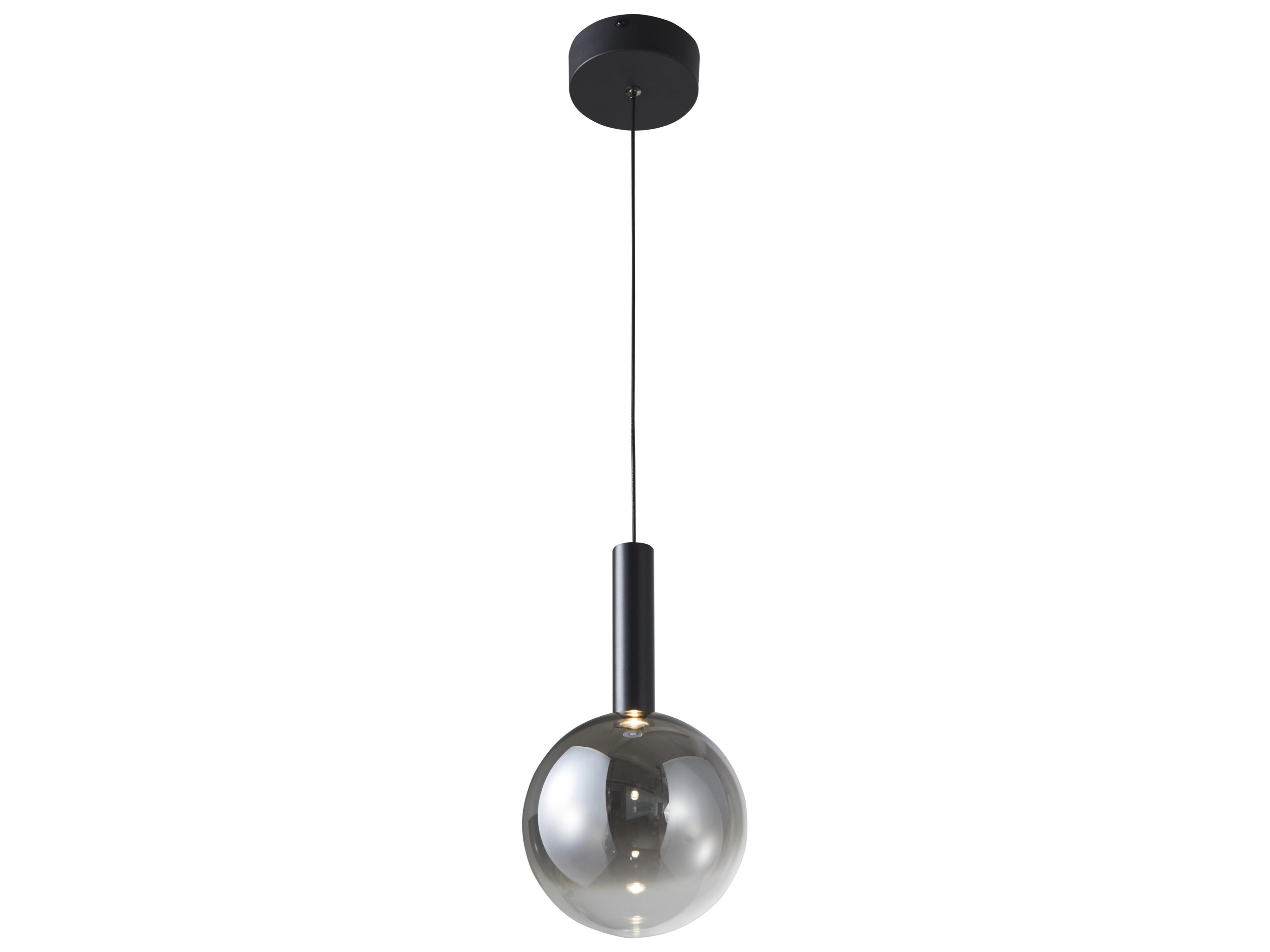 Artcraft Modella 1-Light Black Globe Linear Mini Pendant