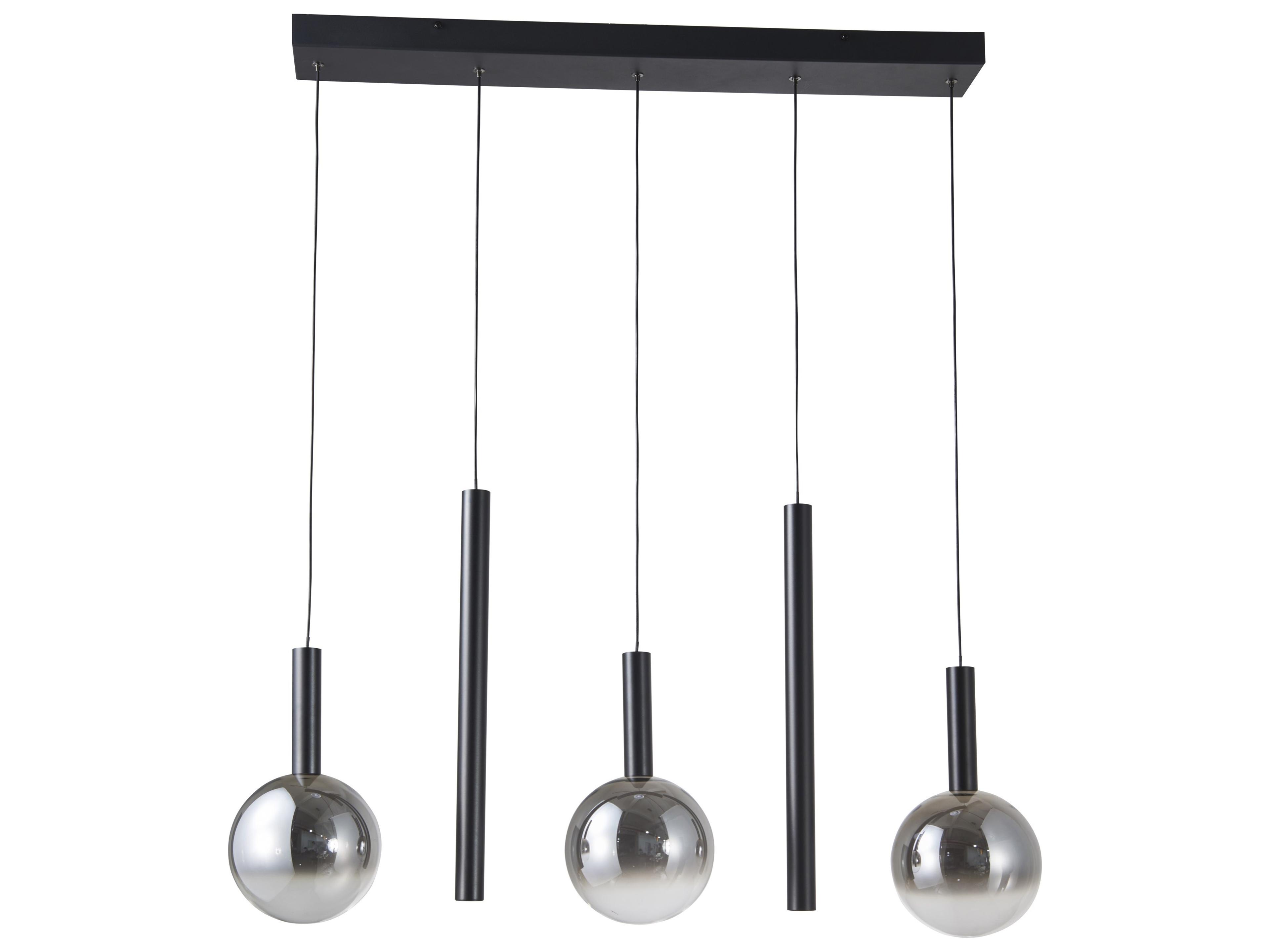 Artcraft Modella 5-Light Black Linear Island Pendant