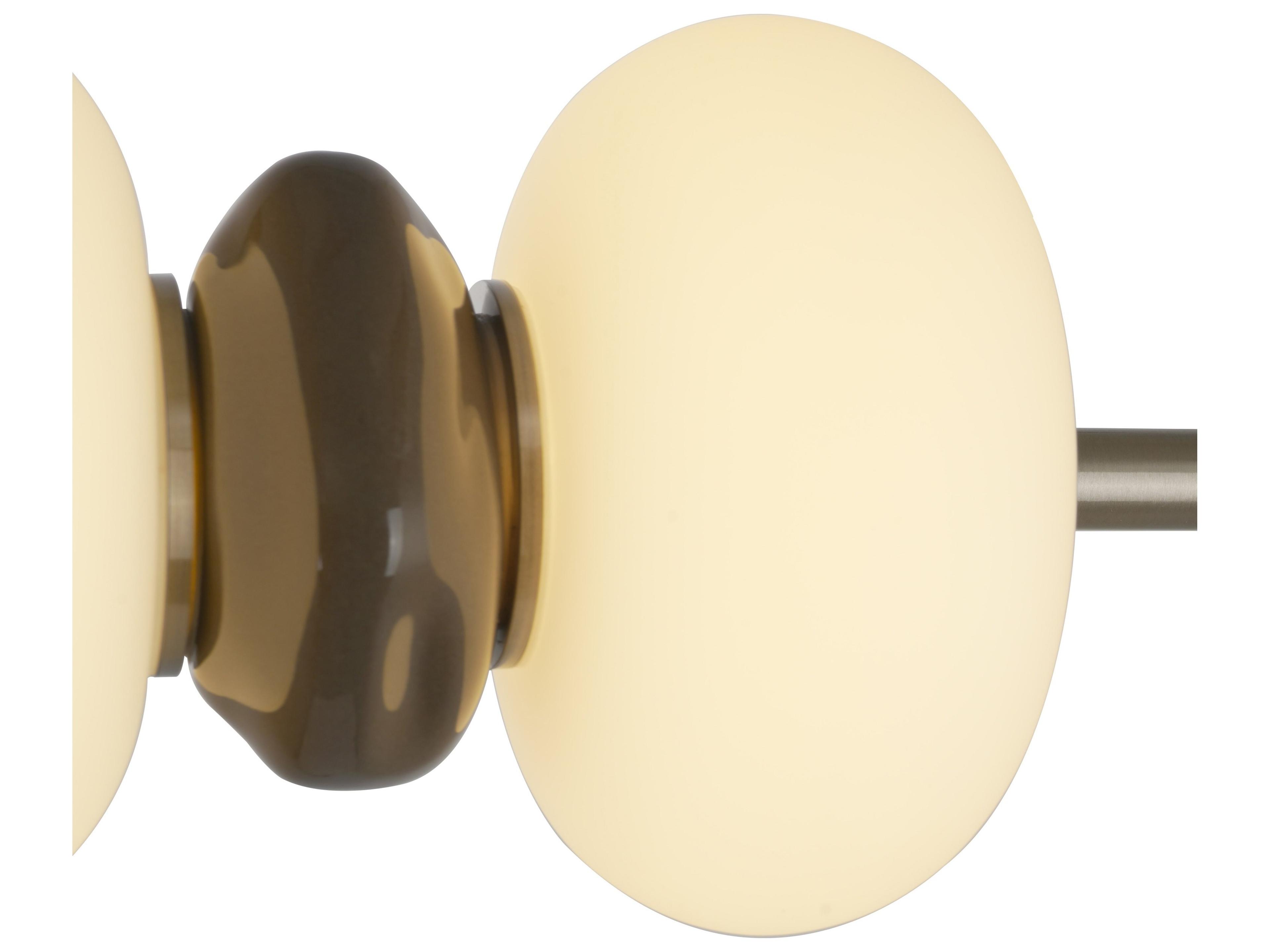 Artcraft Strata 1-Light Satin Nickel Globe Linear Island Pendant