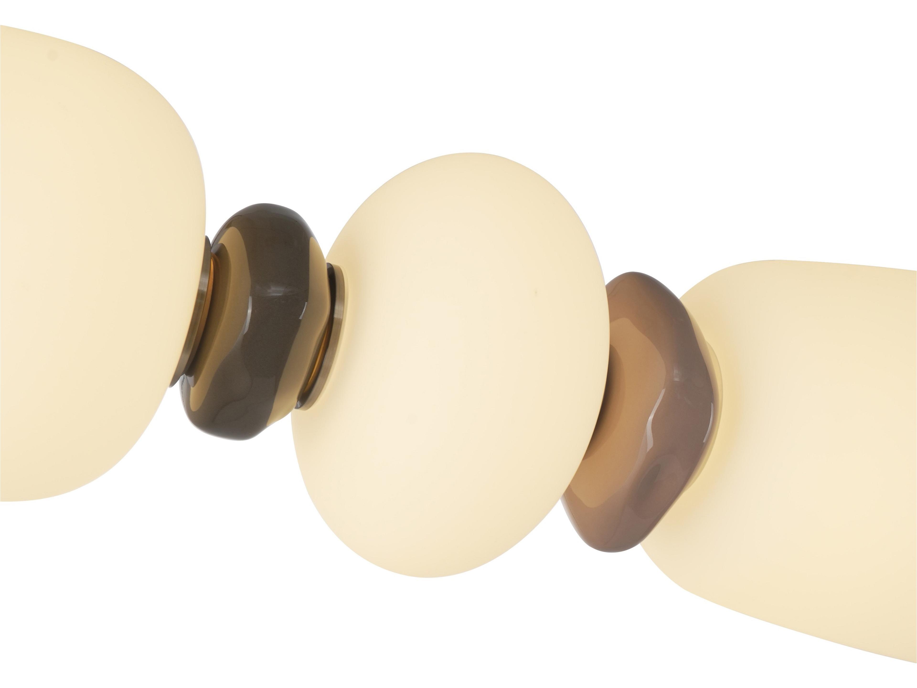 Artcraft Strata 1-Light Satin Nickel Globe Linear Island Pendant