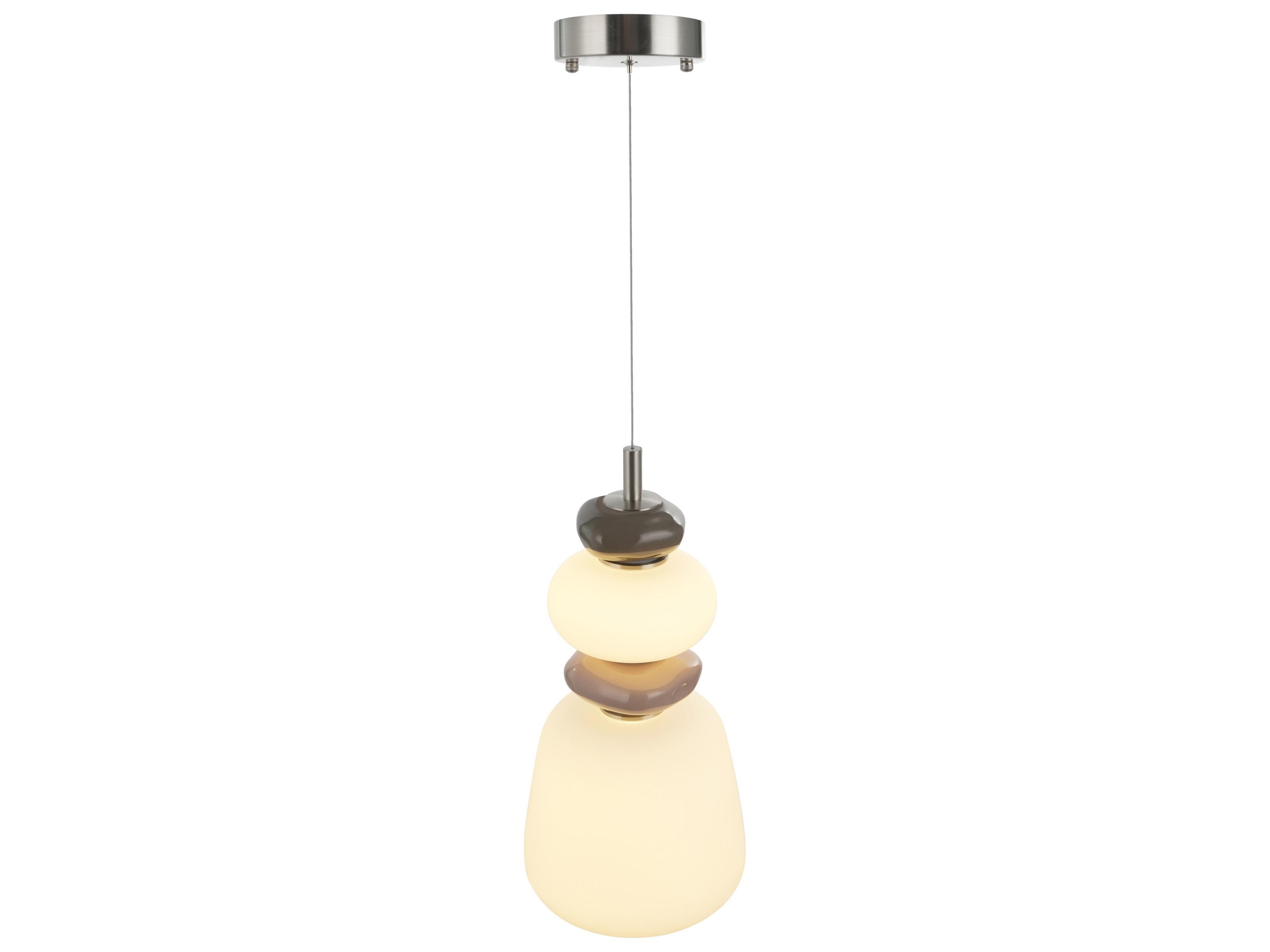 Artcraft Strata 1-Light Satin Nickel Linear Mini Pendant