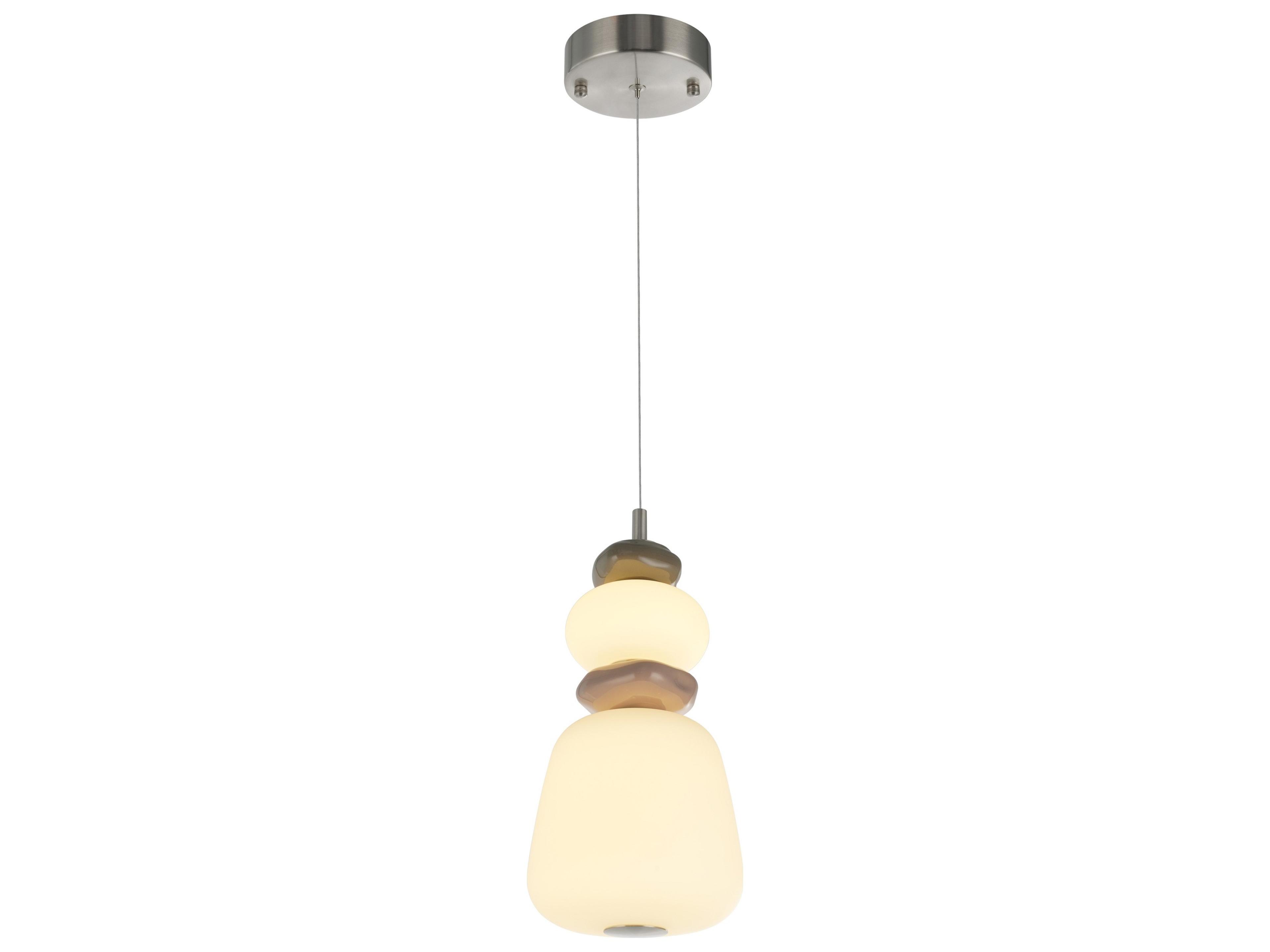 Artcraft Strata 1-Light Satin Nickel Linear Mini Pendant