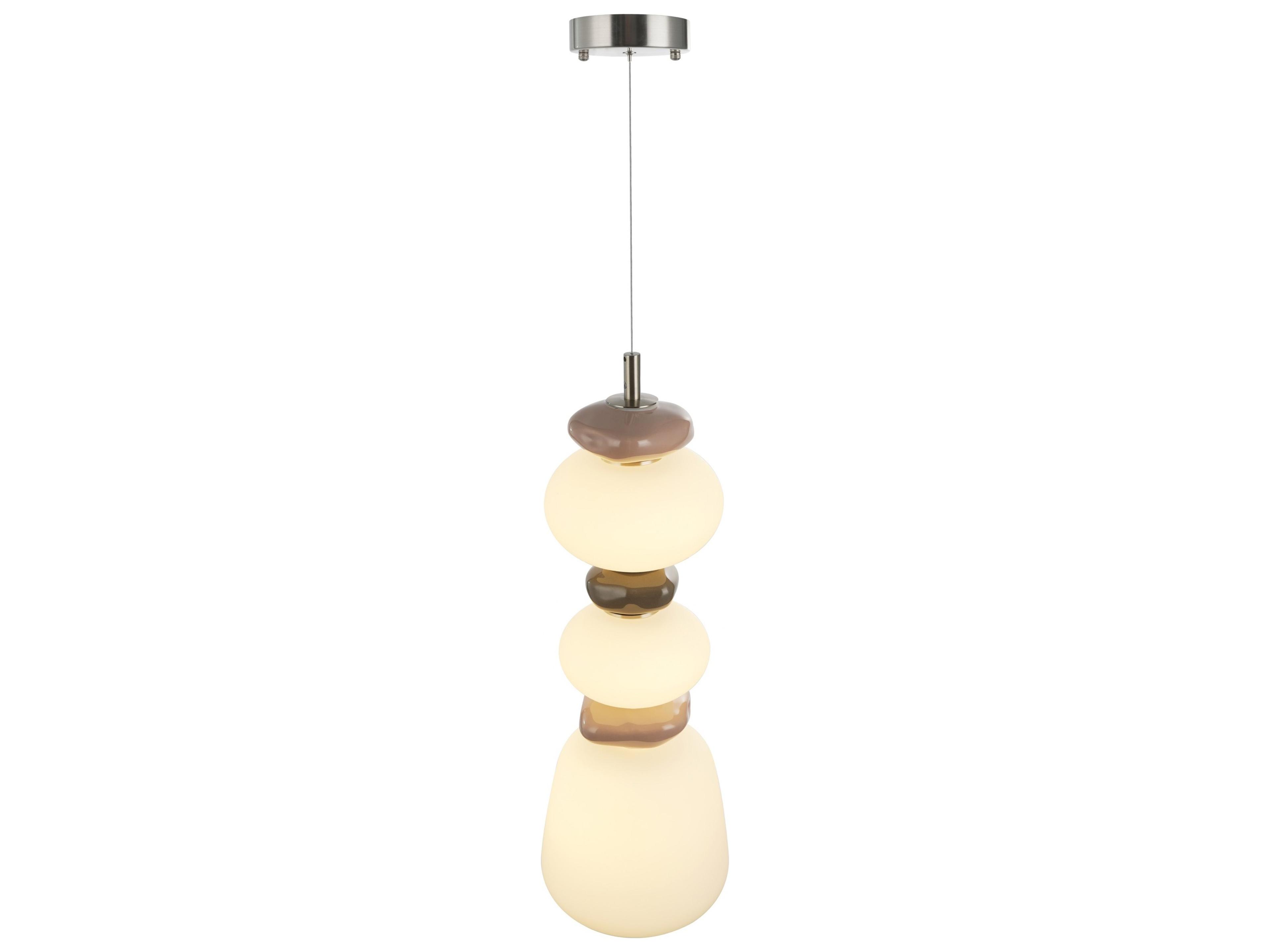 Artcraft Strata 1-Light Satin Nickel Linear Mini Pendant