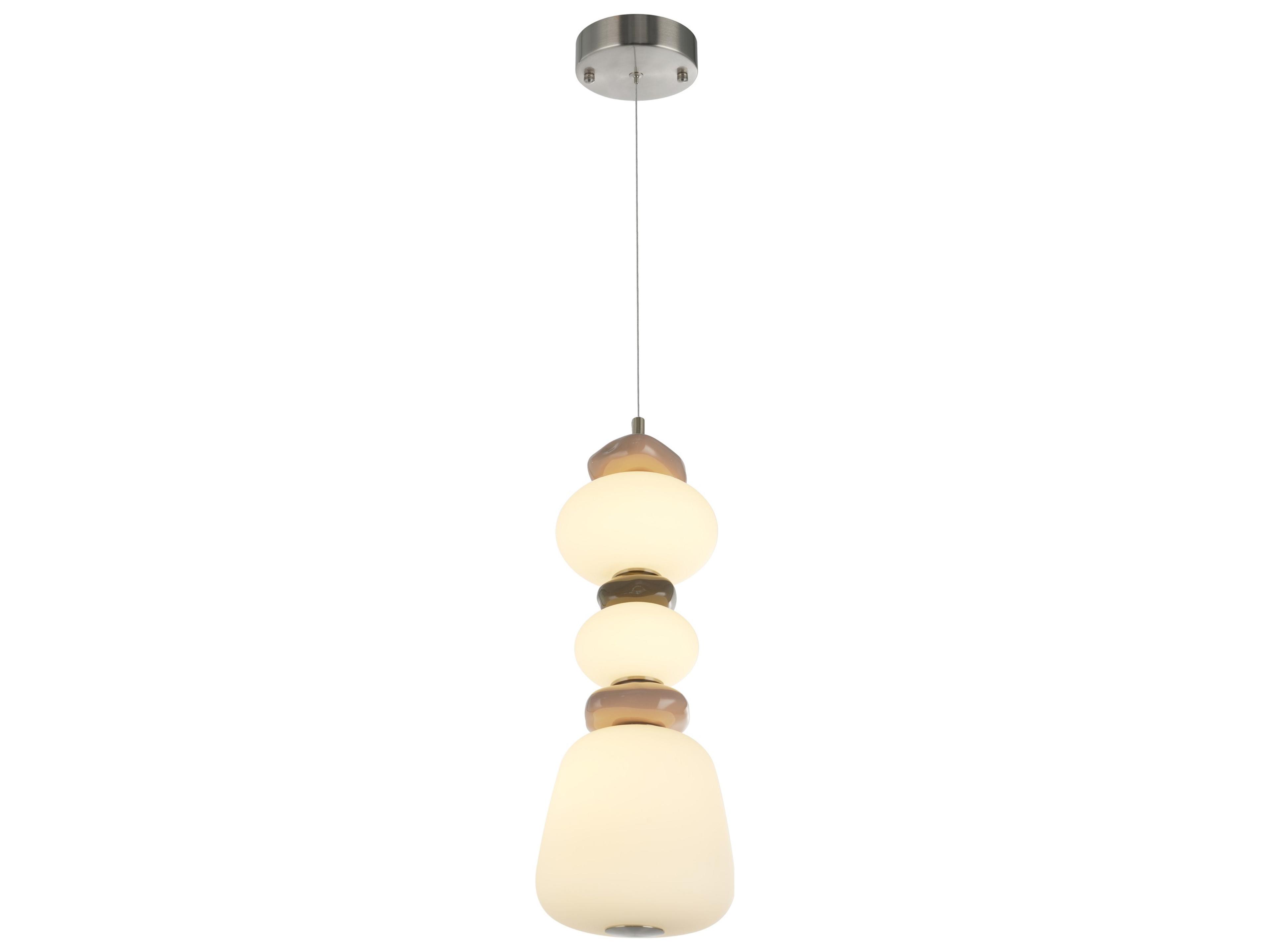 Artcraft Strata 1-Light Satin Nickel Linear Mini Pendant