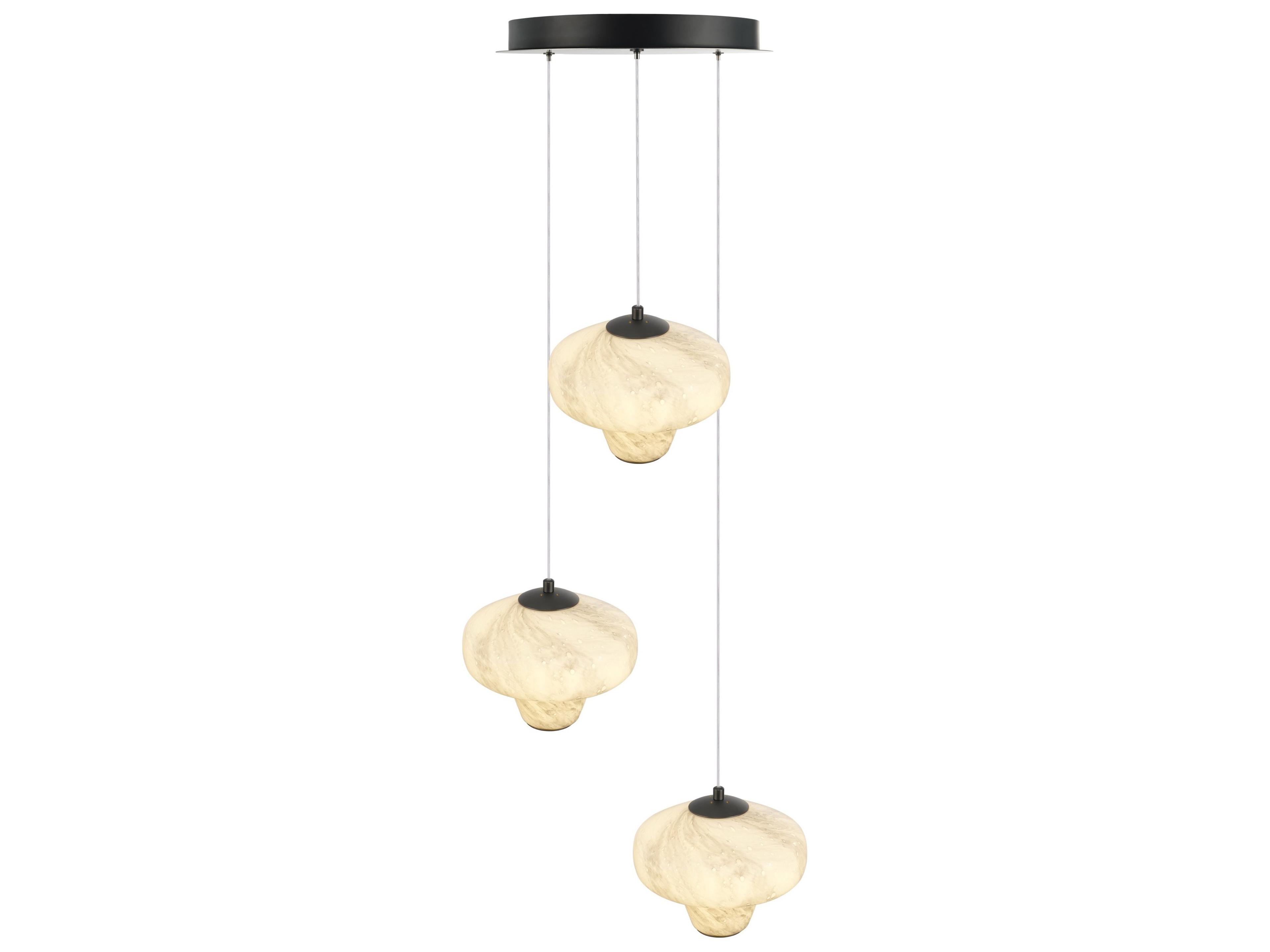 Artcraft Solara 3-Light Graphite Gray Pendant