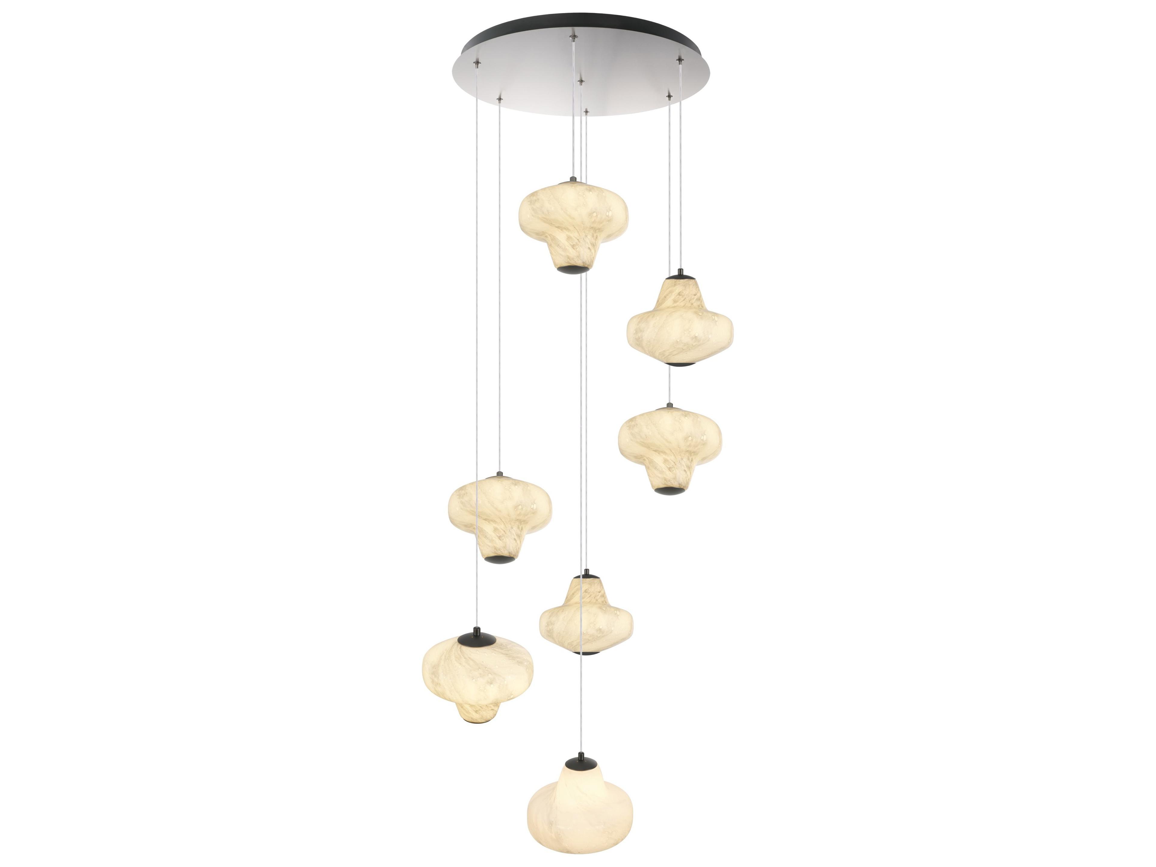 Artcraft Solara 7-Light Graphite Gray Pendant