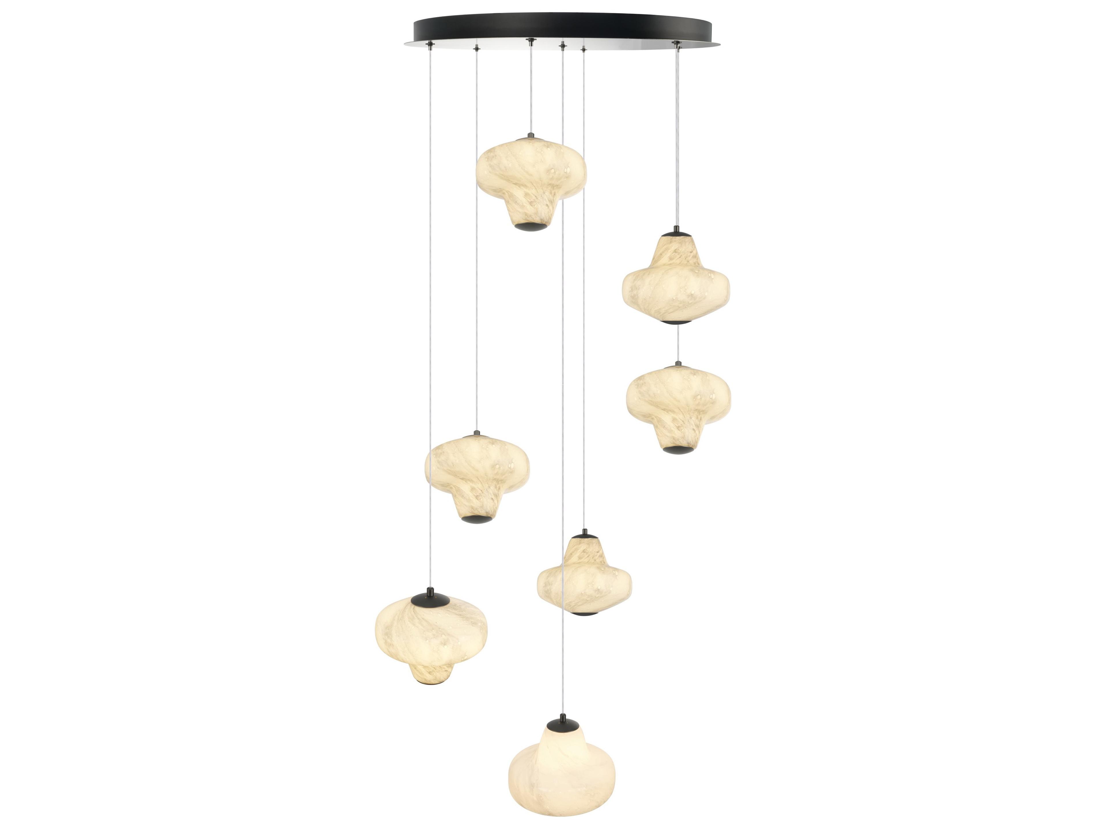 Artcraft Solara 7-Light Graphite Gray Pendant