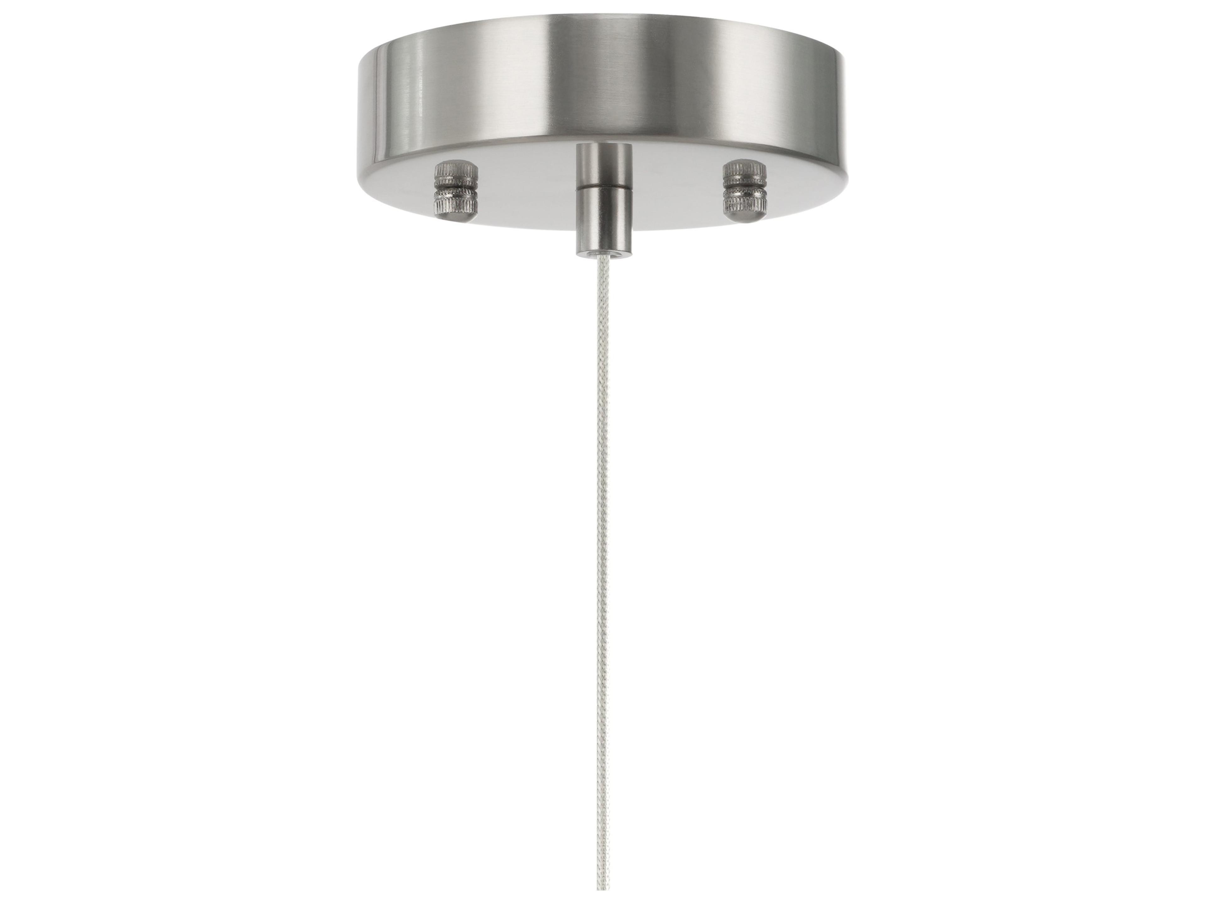 Artcraft Zara 1-Light Brushed Nickel Cylinder Linear Mini Pendant