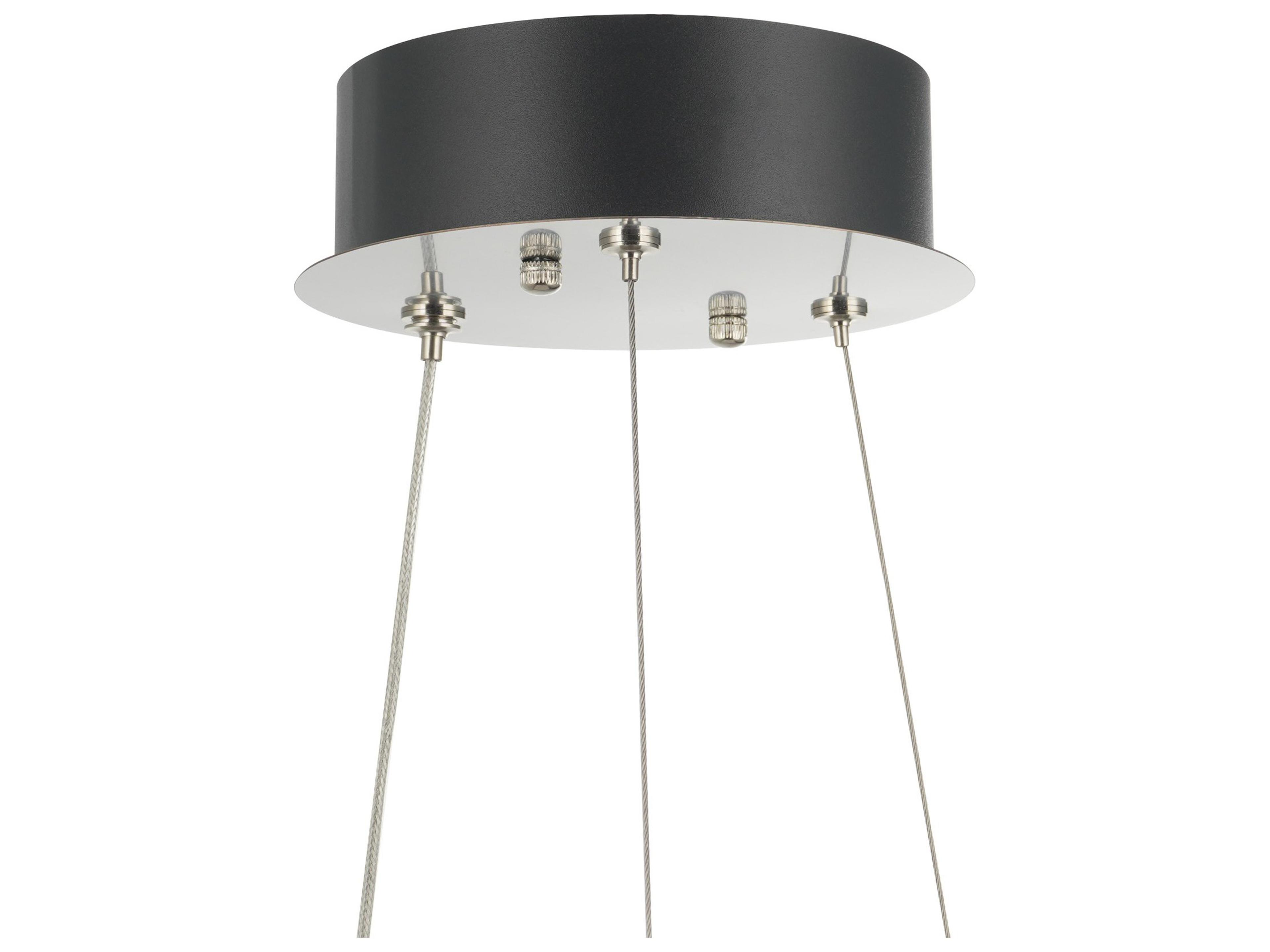 Artcraft Alya 1-Light Polished Nickel Round Chandelier