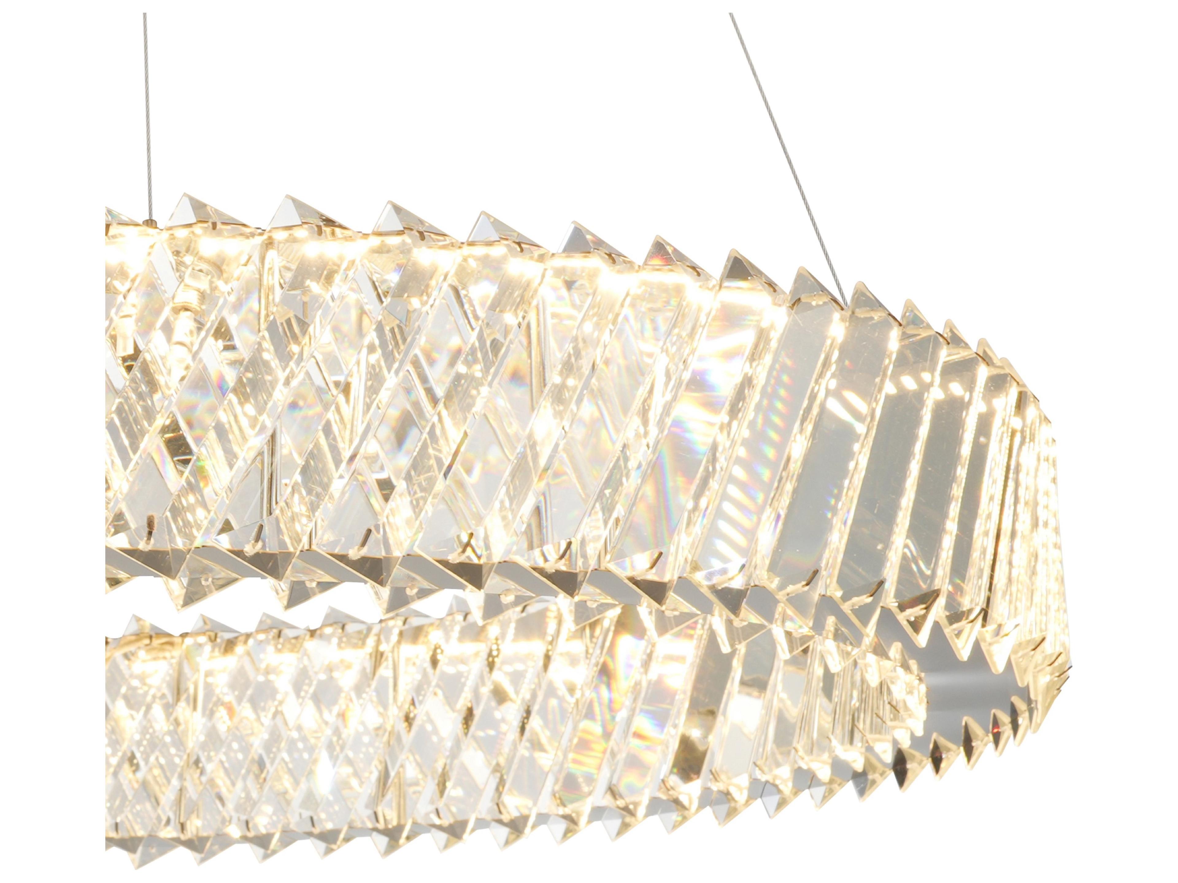 Artcraft Alya 1-Light Polished Nickel Round Chandelier