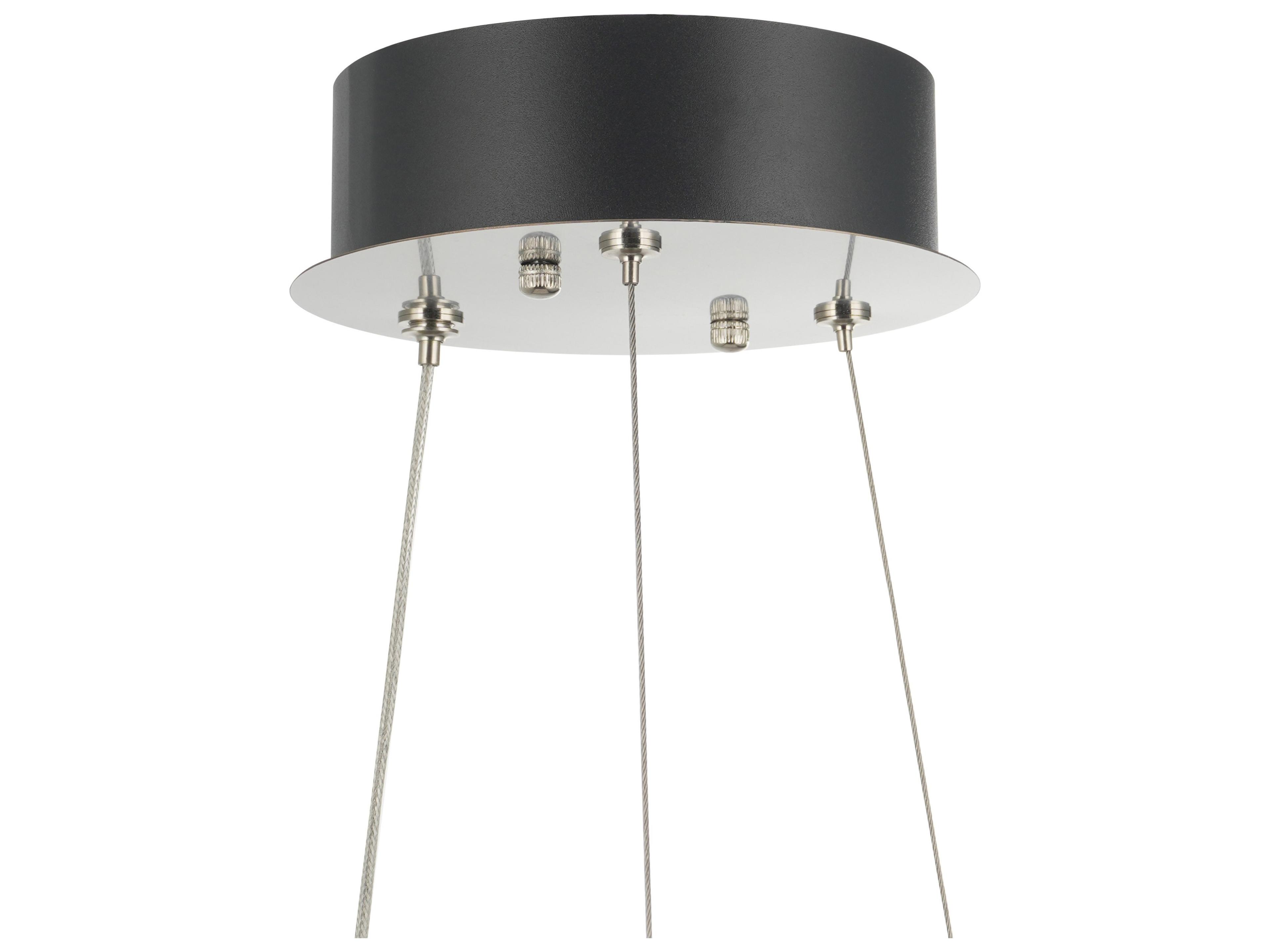 Artcraft Alya 1-Light Polished Nickel Round Chandelier