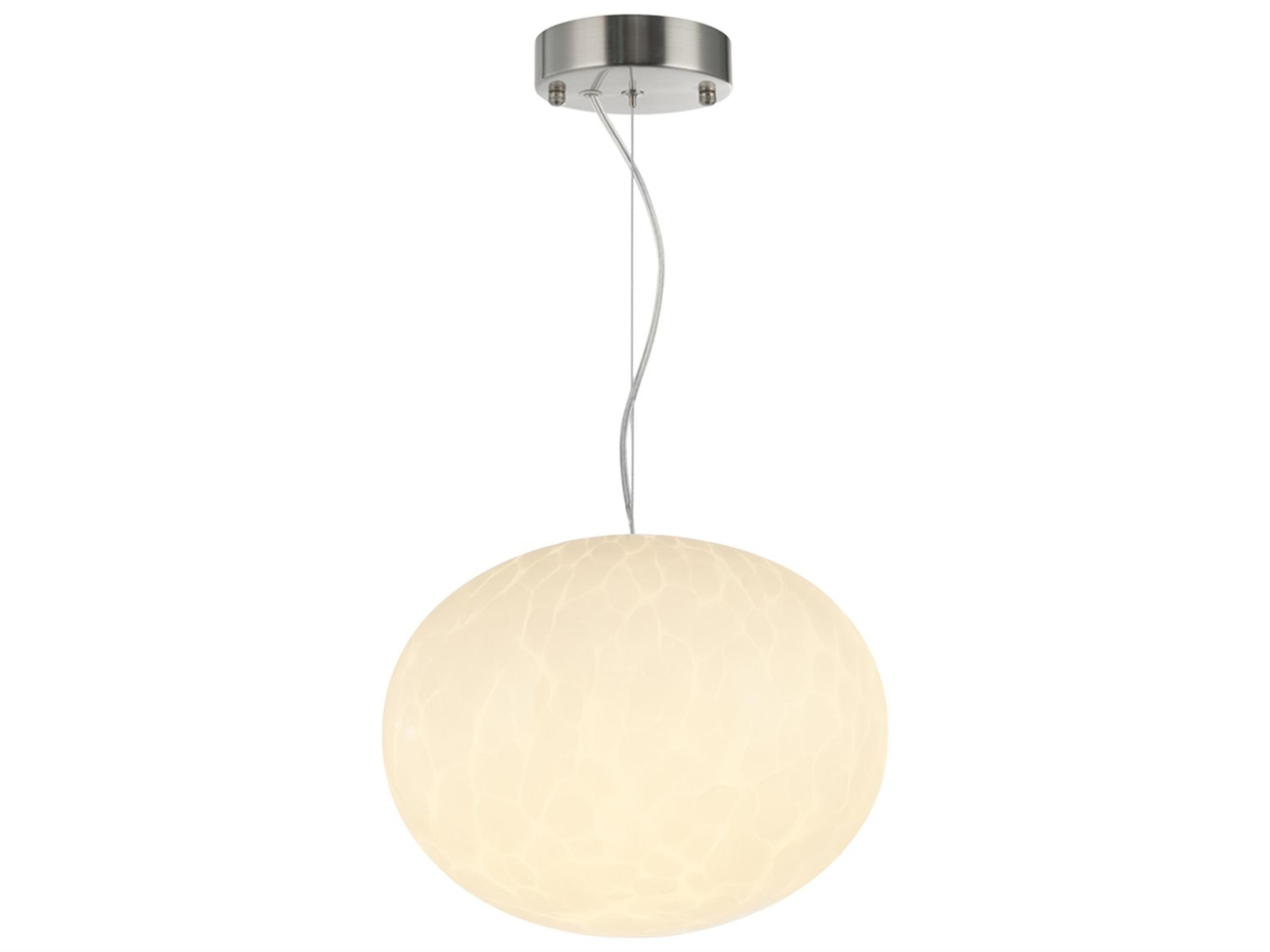Portico Pendant Satin Nickel Integrated LED Modern