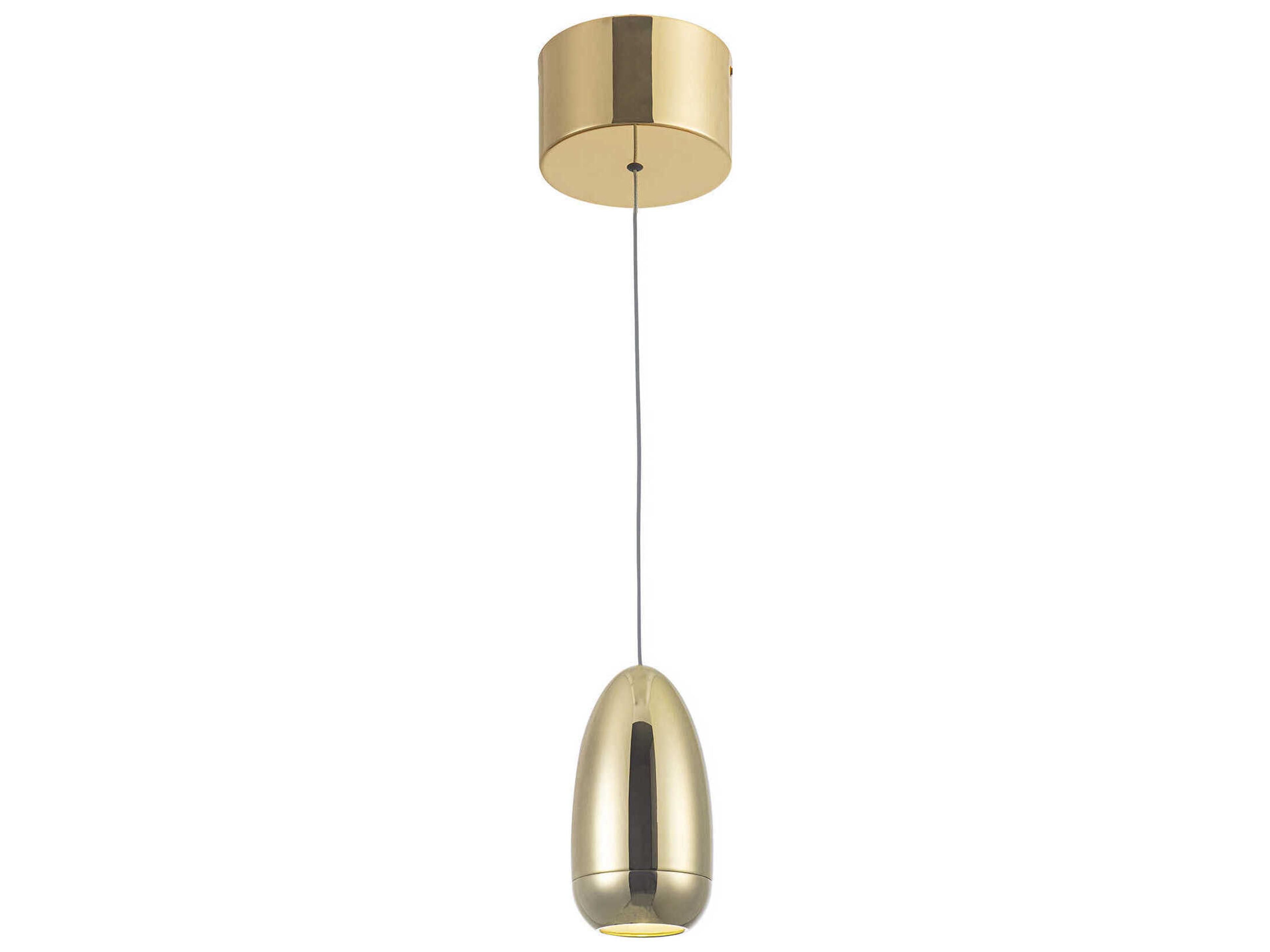 Royal Pearl Pendant Light Gold Integrated LED Adjustable