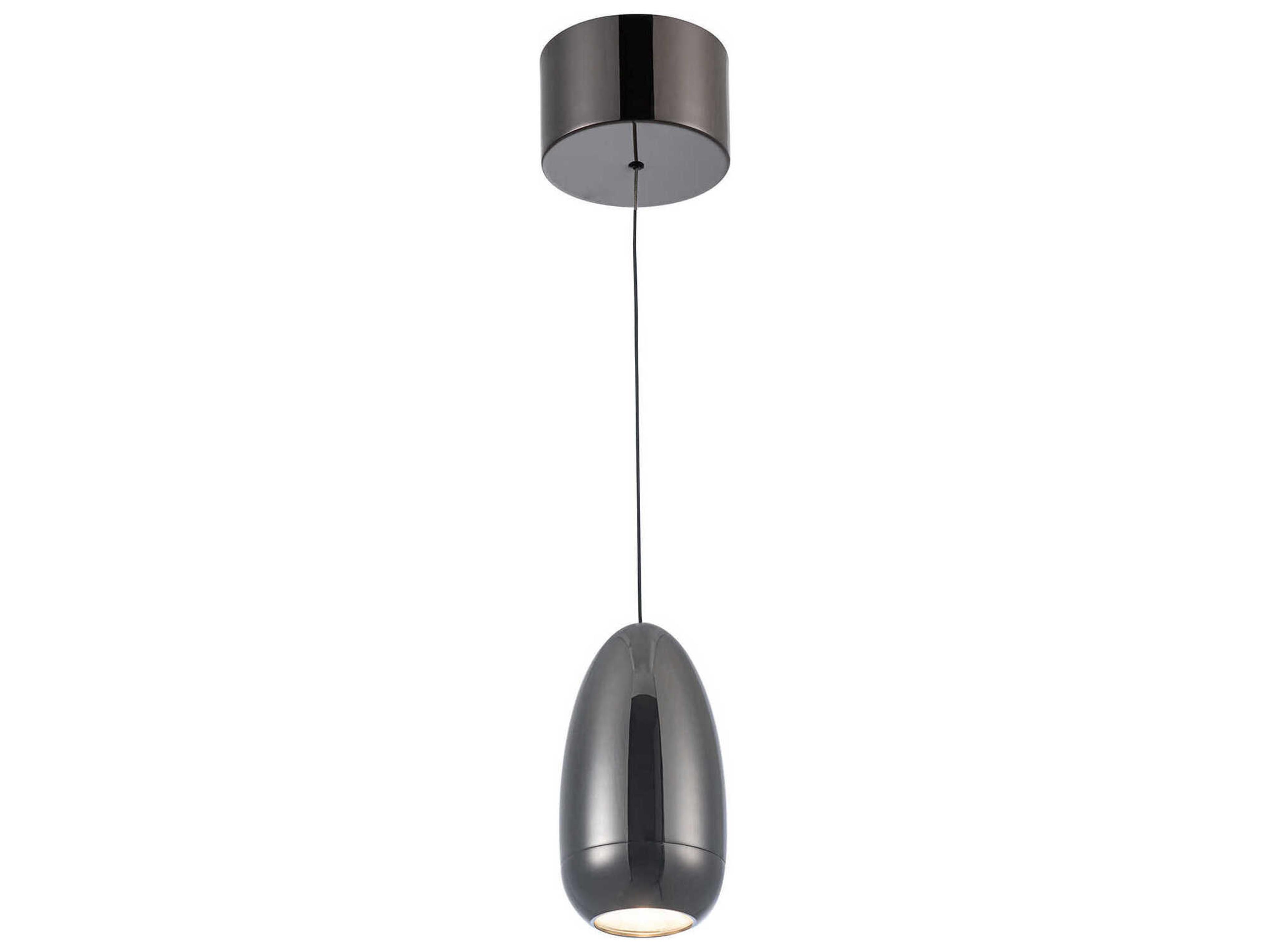 Royal Pearl Pendant Light in Gun Metal