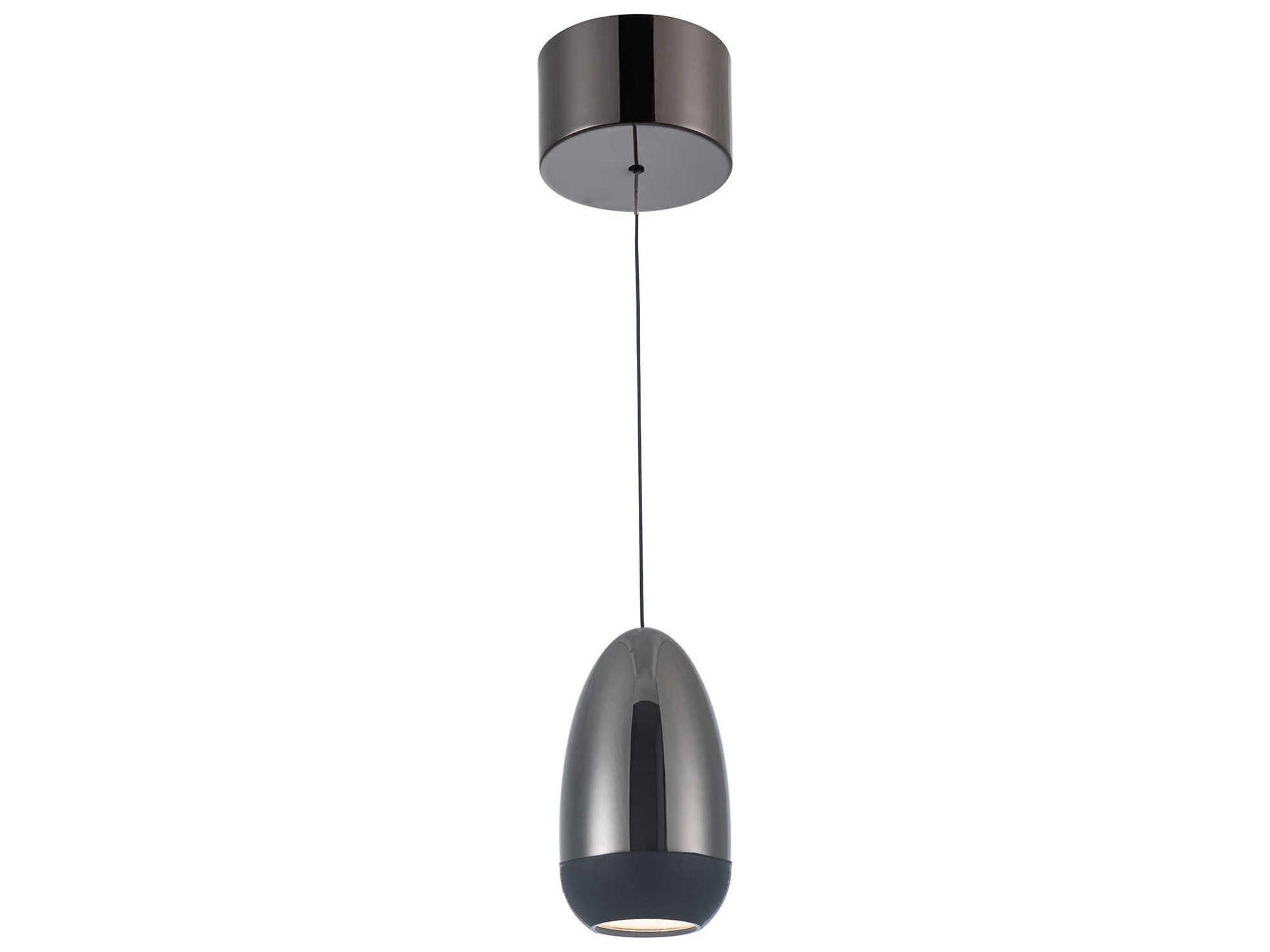 Artcraft Royal Pearl Gun Metal Gunmetal LED Mini Pendant