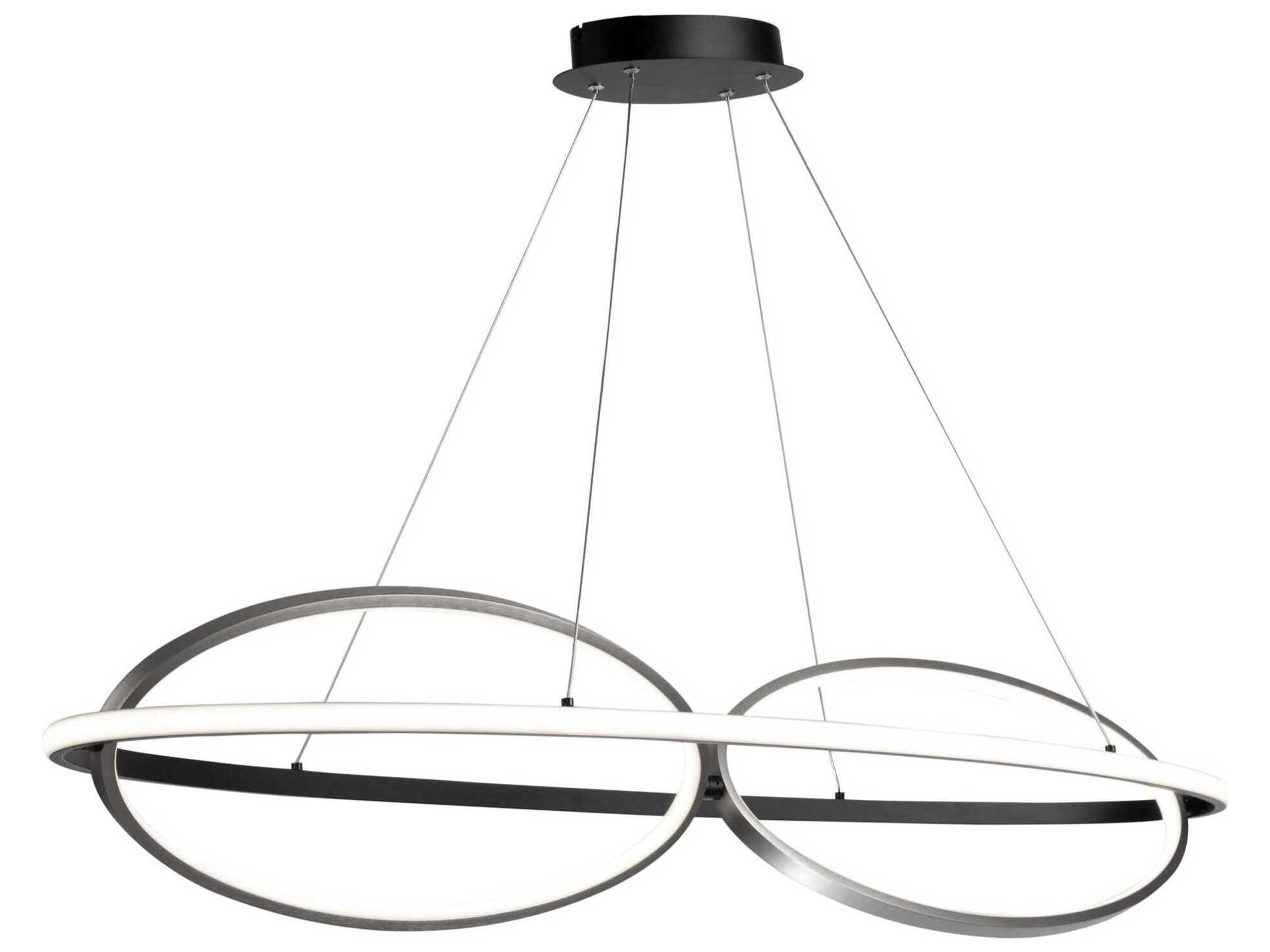 Artcraft Gemini Black Nickel LED Round Island Pendant