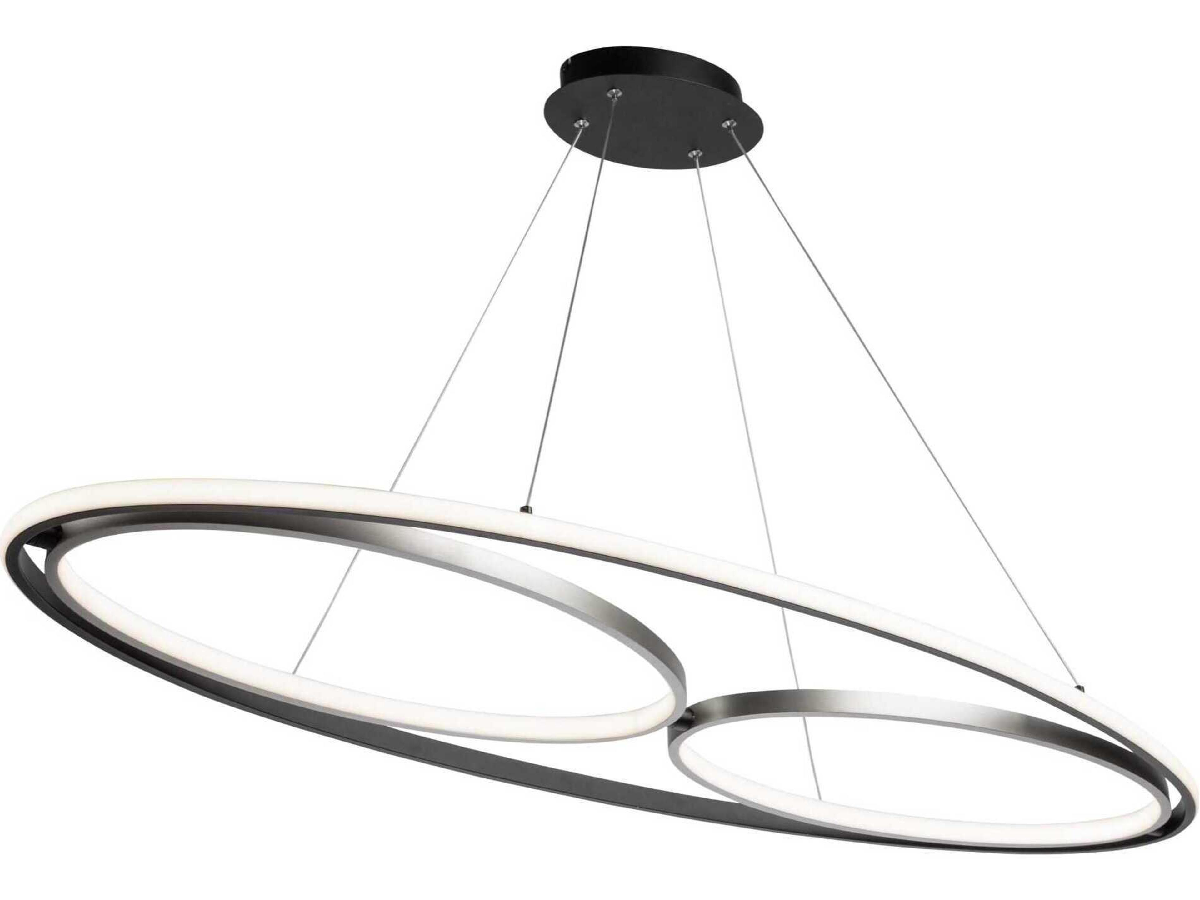 Artcraft Gemini Black Nickel LED Round Island Pendant