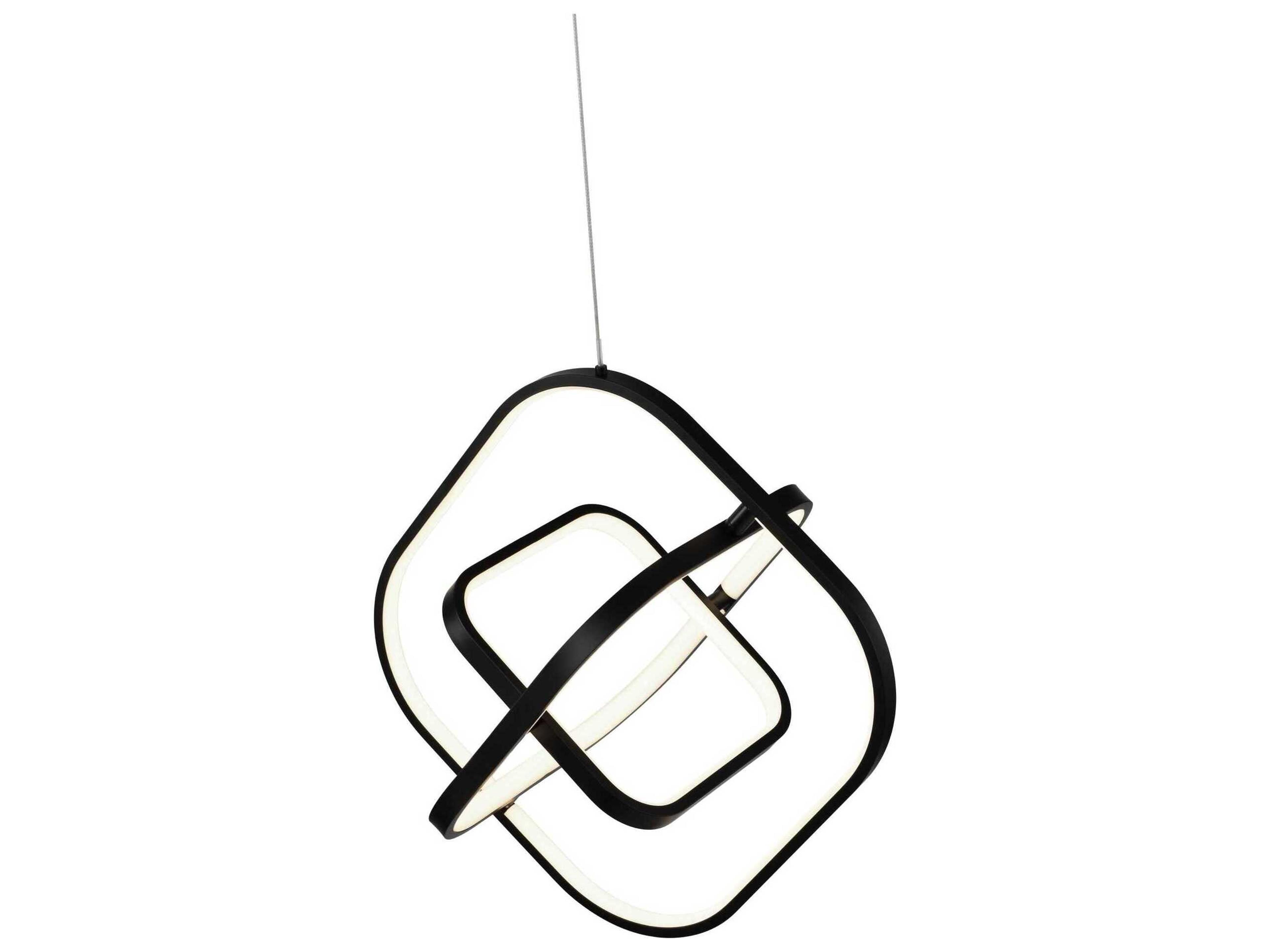 Artcraft Sienna Semi Gloss Black Geometric Pendant