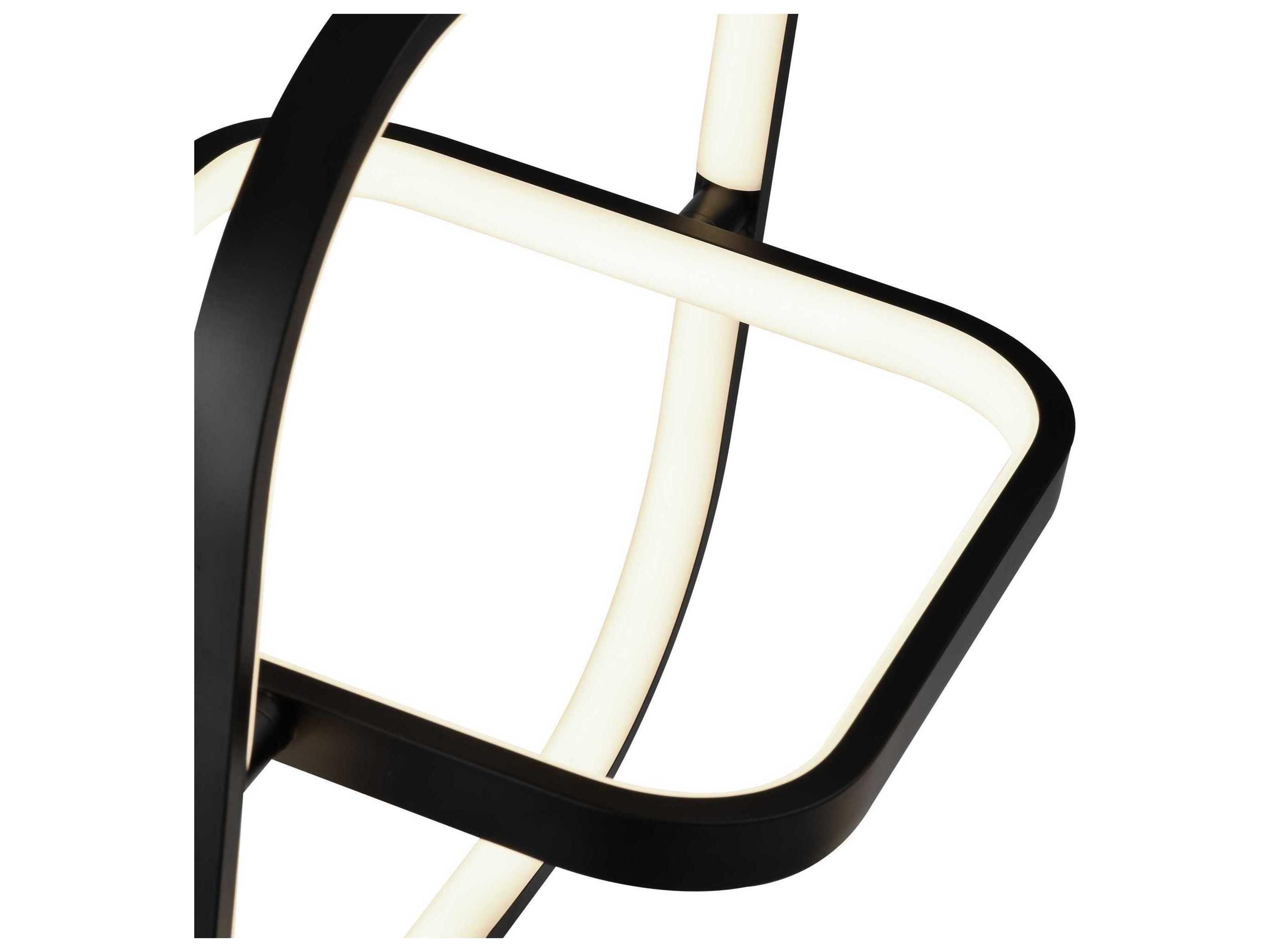 Artcraft Sienna Semi Gloss Black Geometric Pendant