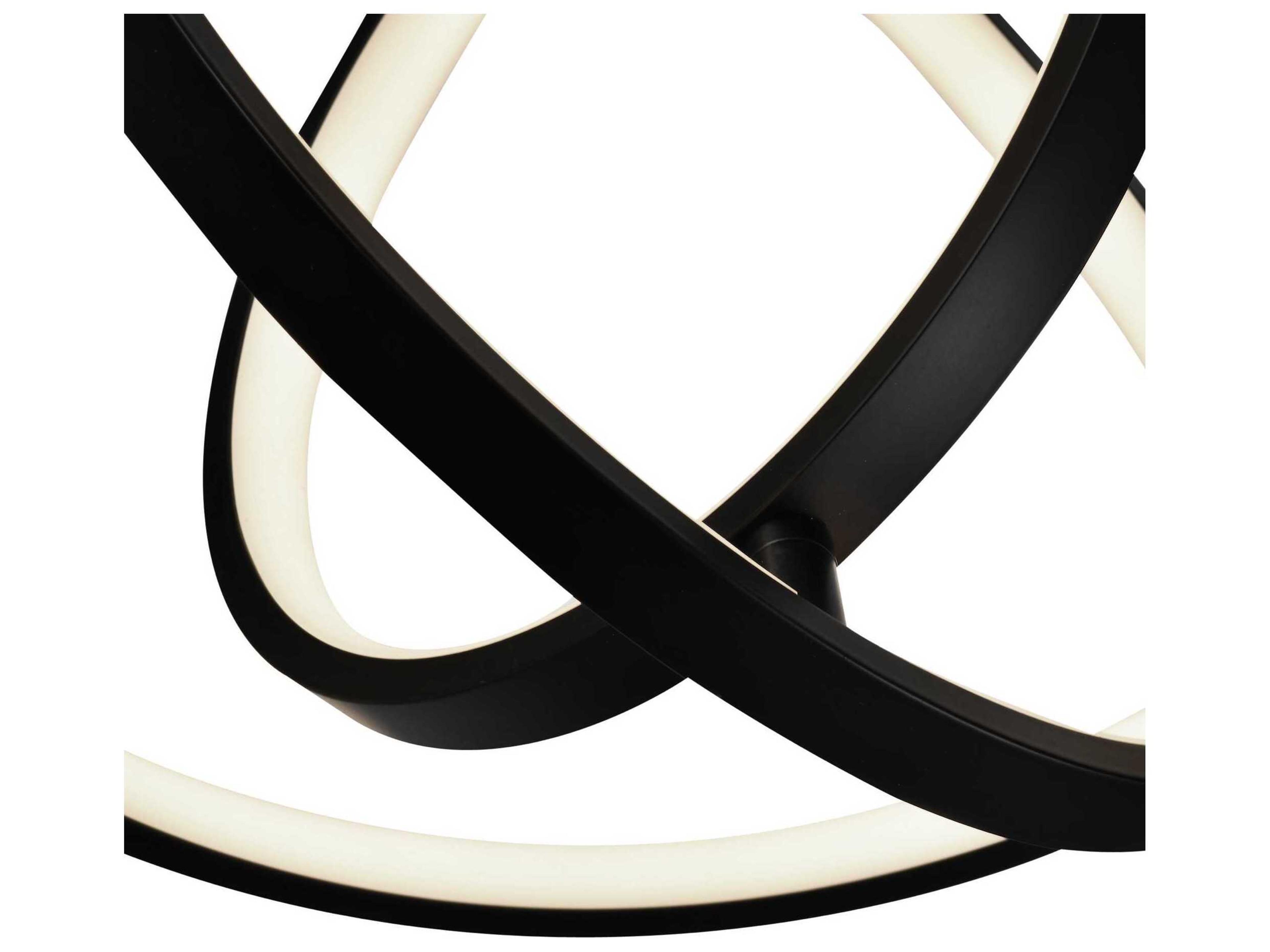 Artcraft Sienna Semi Gloss Black Geometric Pendant