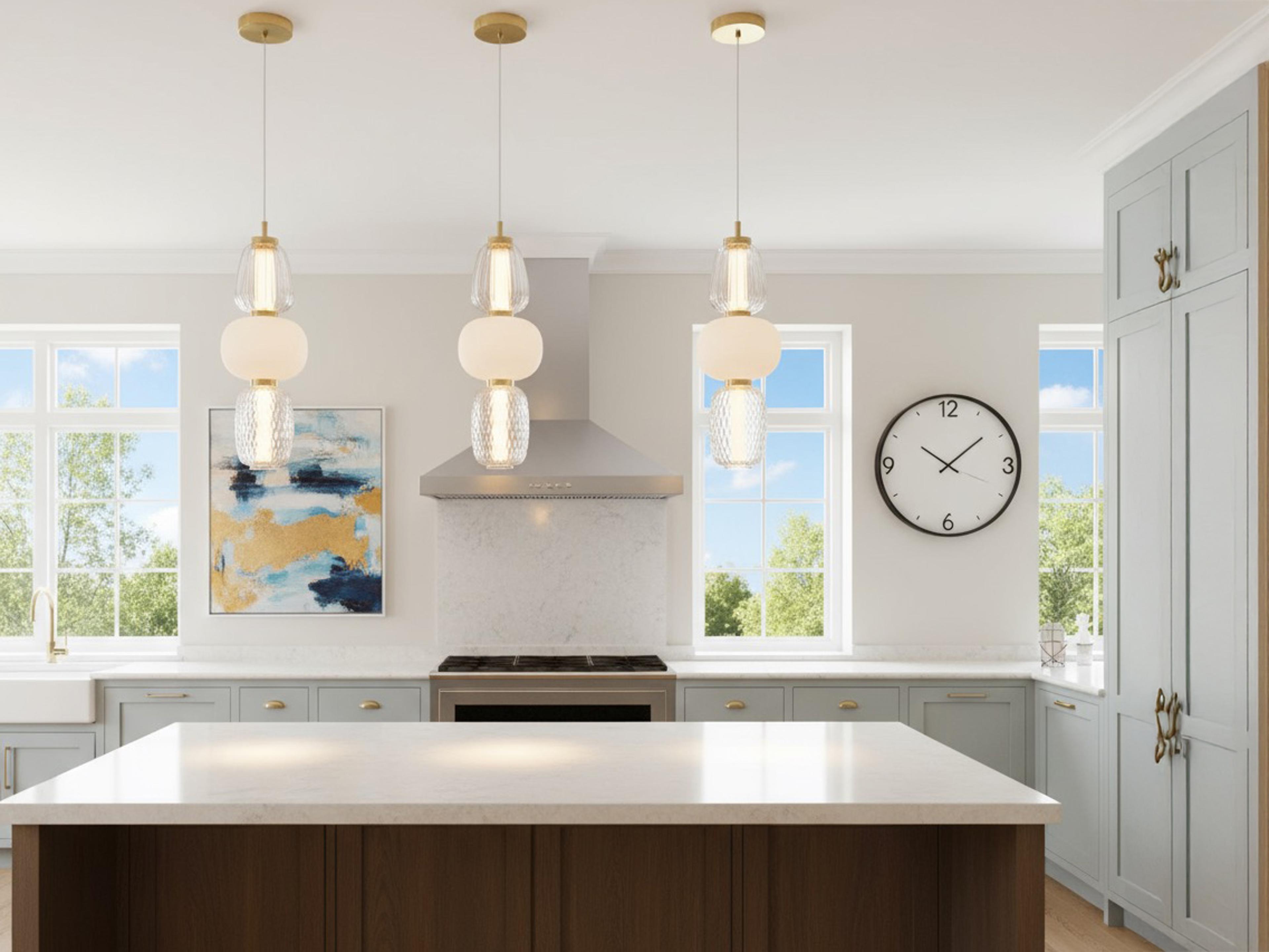 Artcraft Cyra 1-Light Brass Mini Pendant