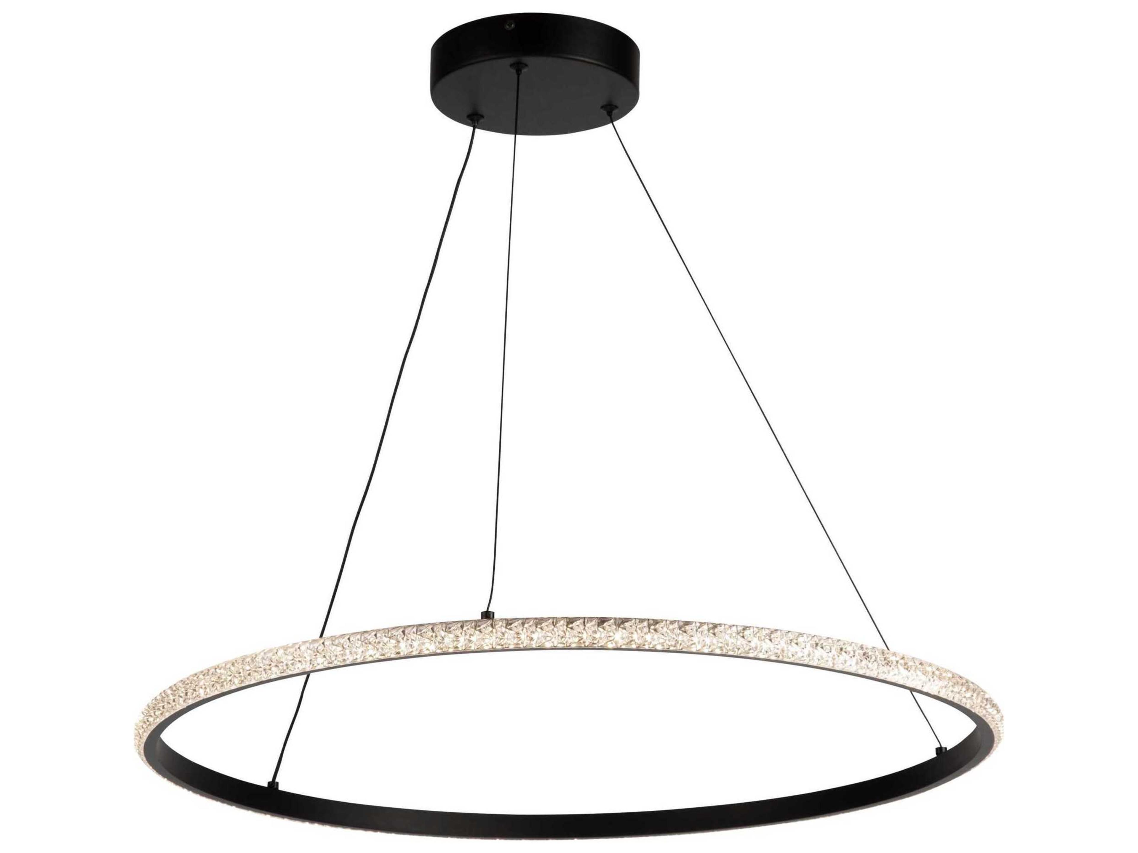 Nova LED Pendant Black Modern Fixture