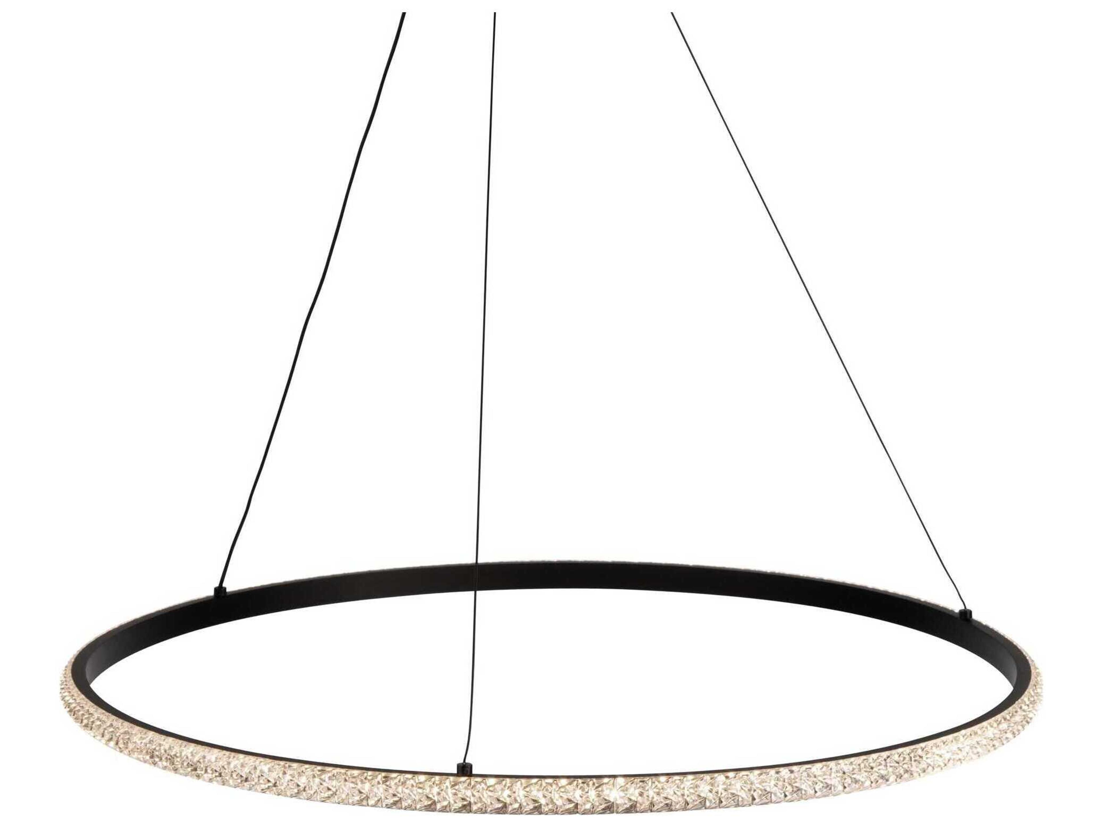 Artcraft Nova Black LED Round Pendant