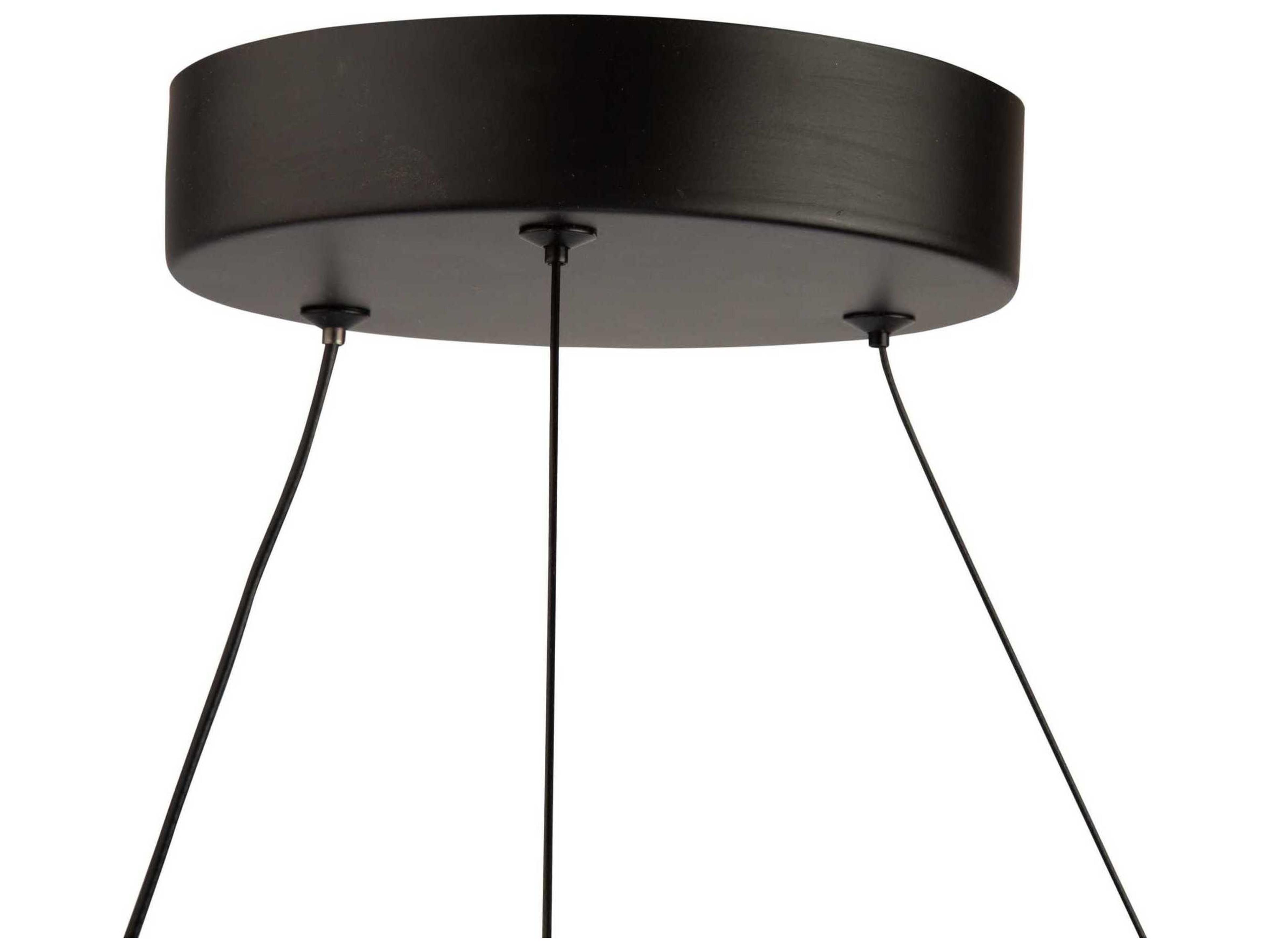 Artcraft Nova Black LED Round Pendant