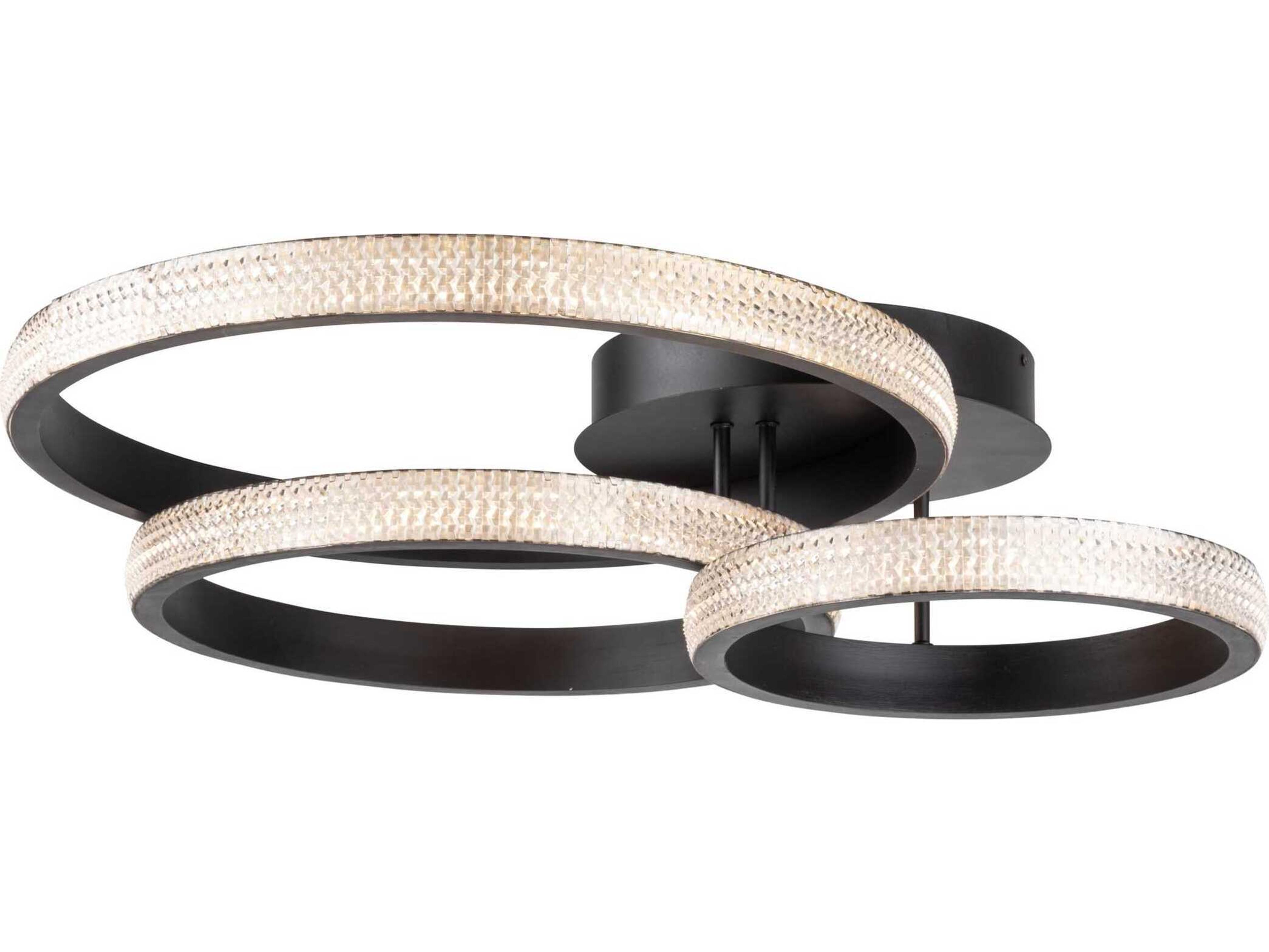 Nova LED Flush Mount Ceiling Light Modern Three Ring