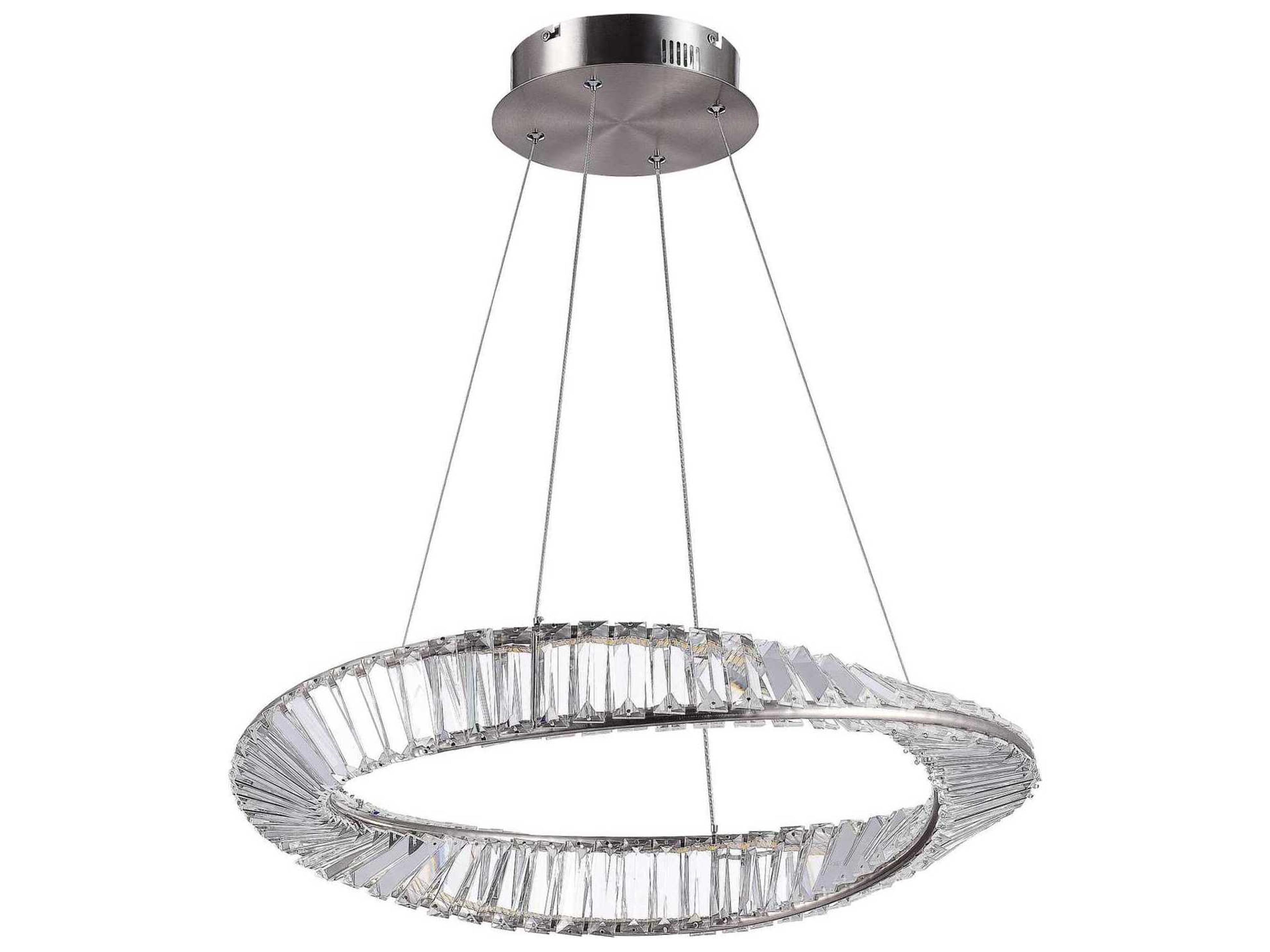 Artcraft Stella Satin Nickel Round Pendant