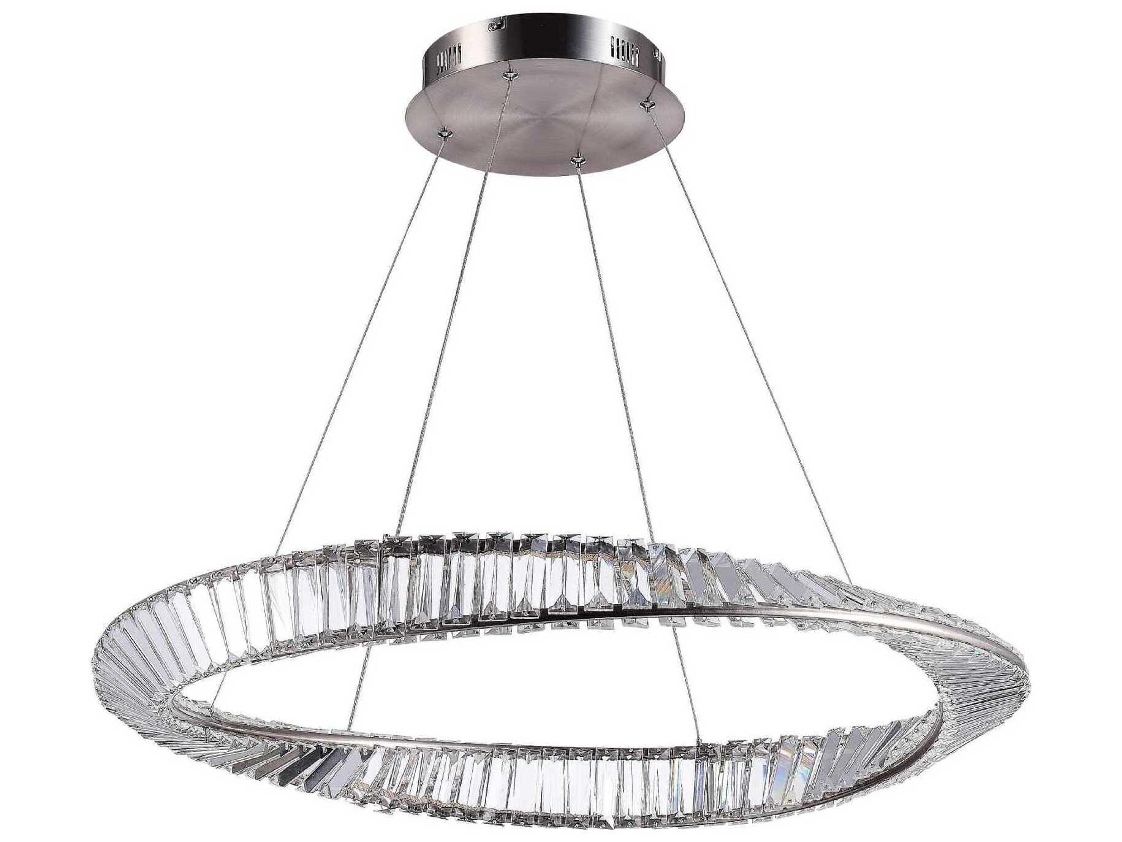 Artcraft Stella Satin Nickel Round Pendant