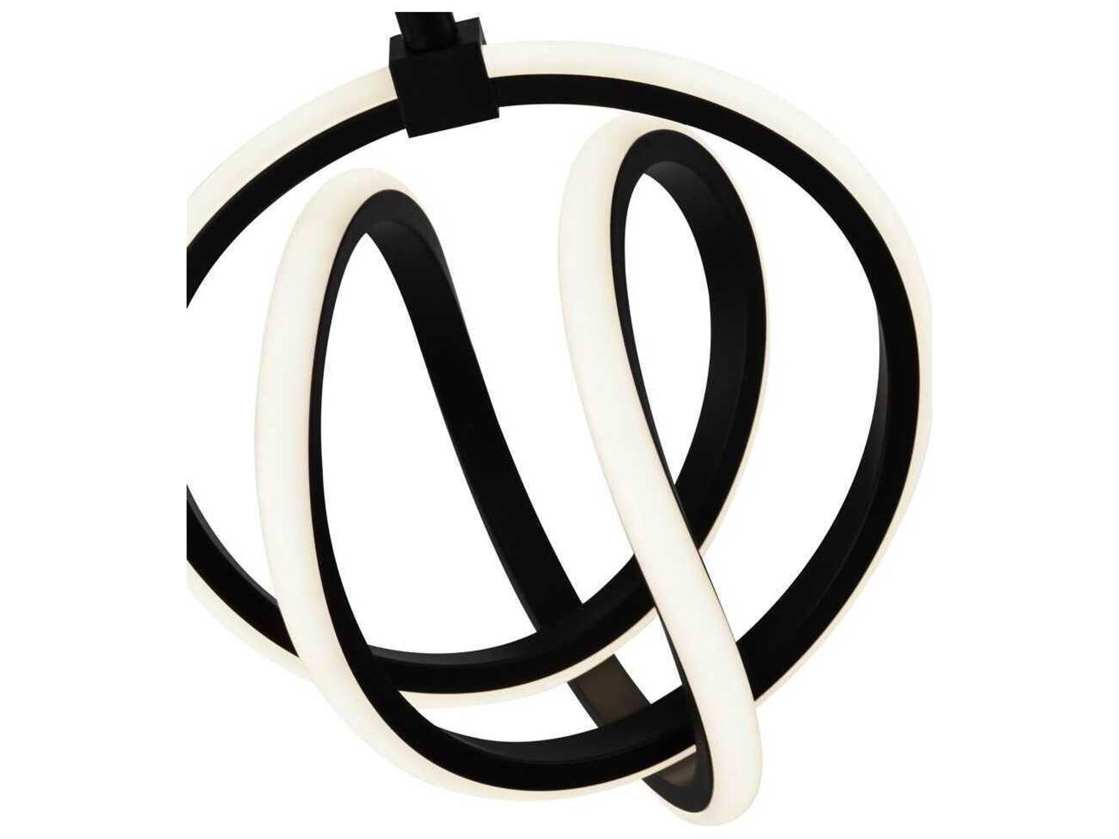 Artcraft Rose 1-Light Black Mini Pendant