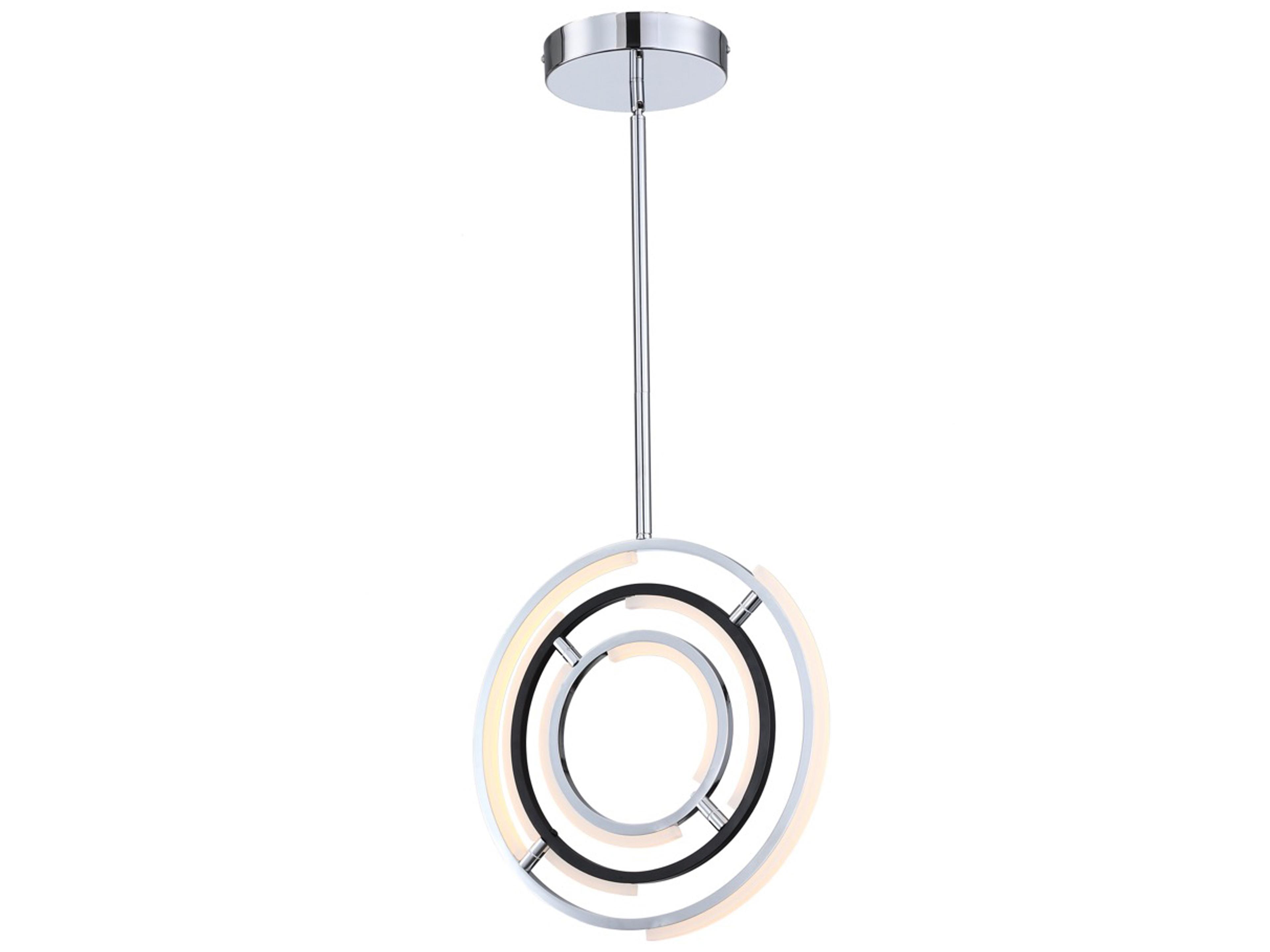 Artcraft Trilogy Polished Nickel Geometric Pendant