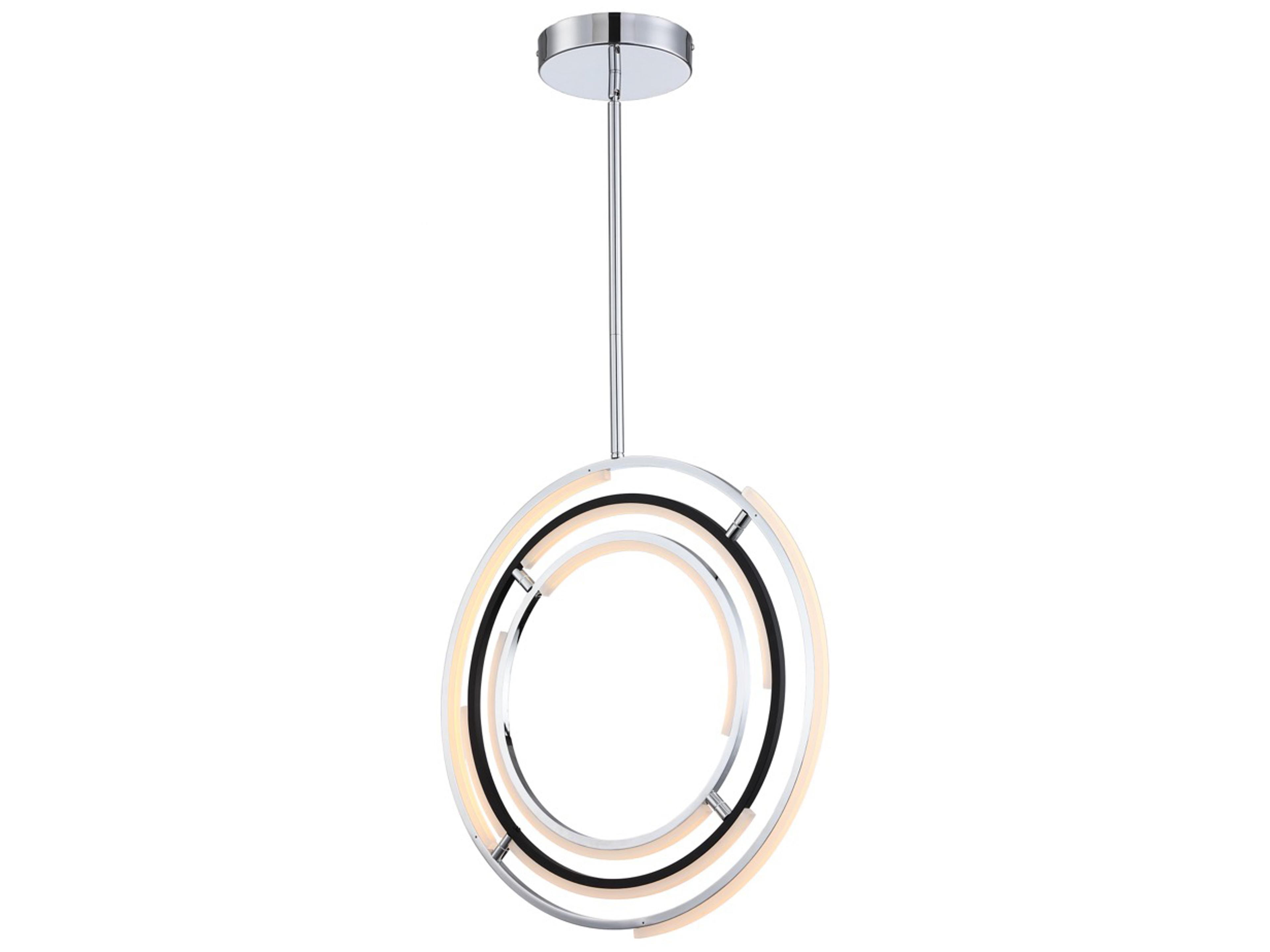 Artcraft Trilogy Polished Nickel Geometric Pendant