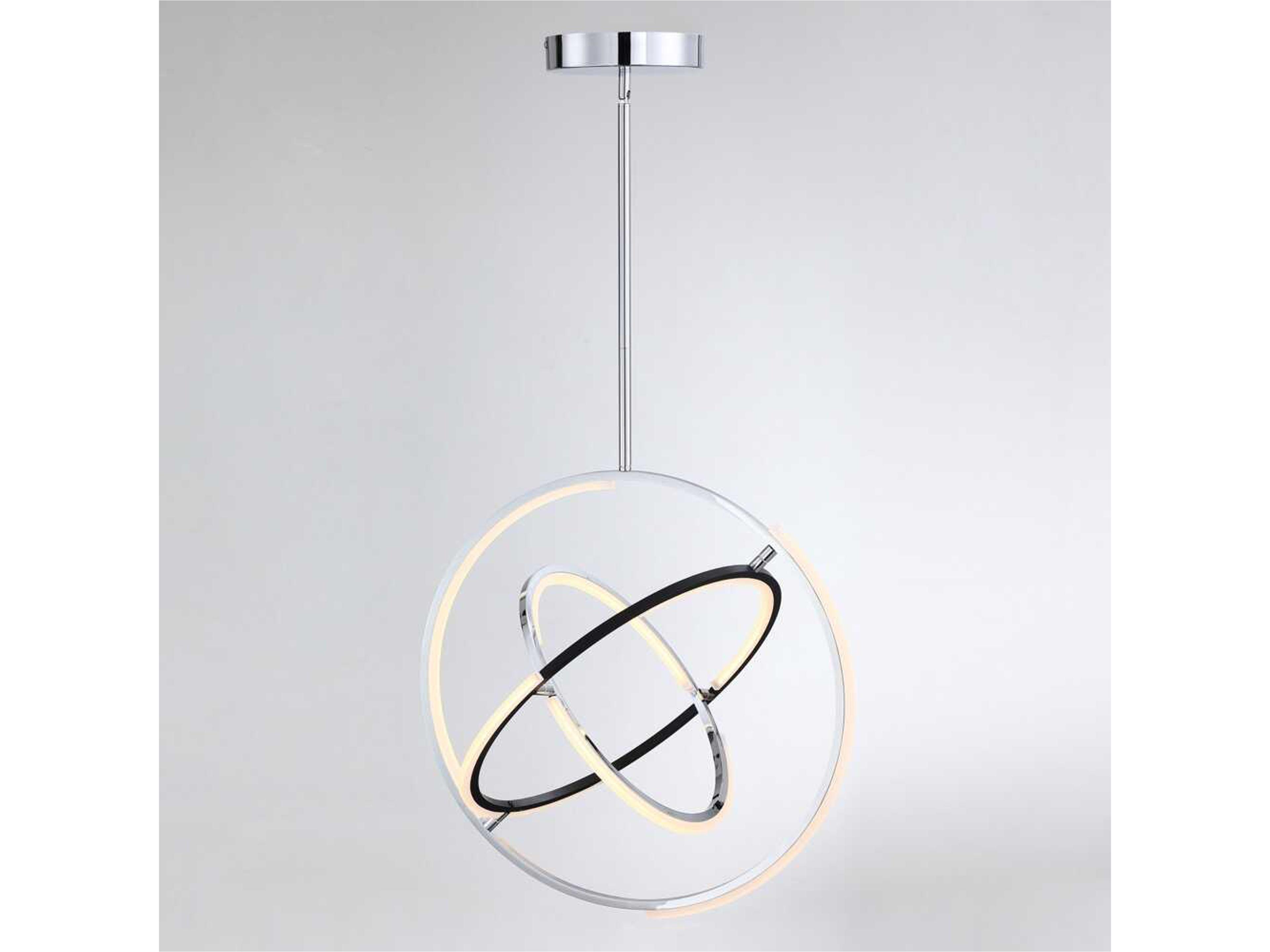 Artcraft Trilogy Polished Nickel Geometric Pendant