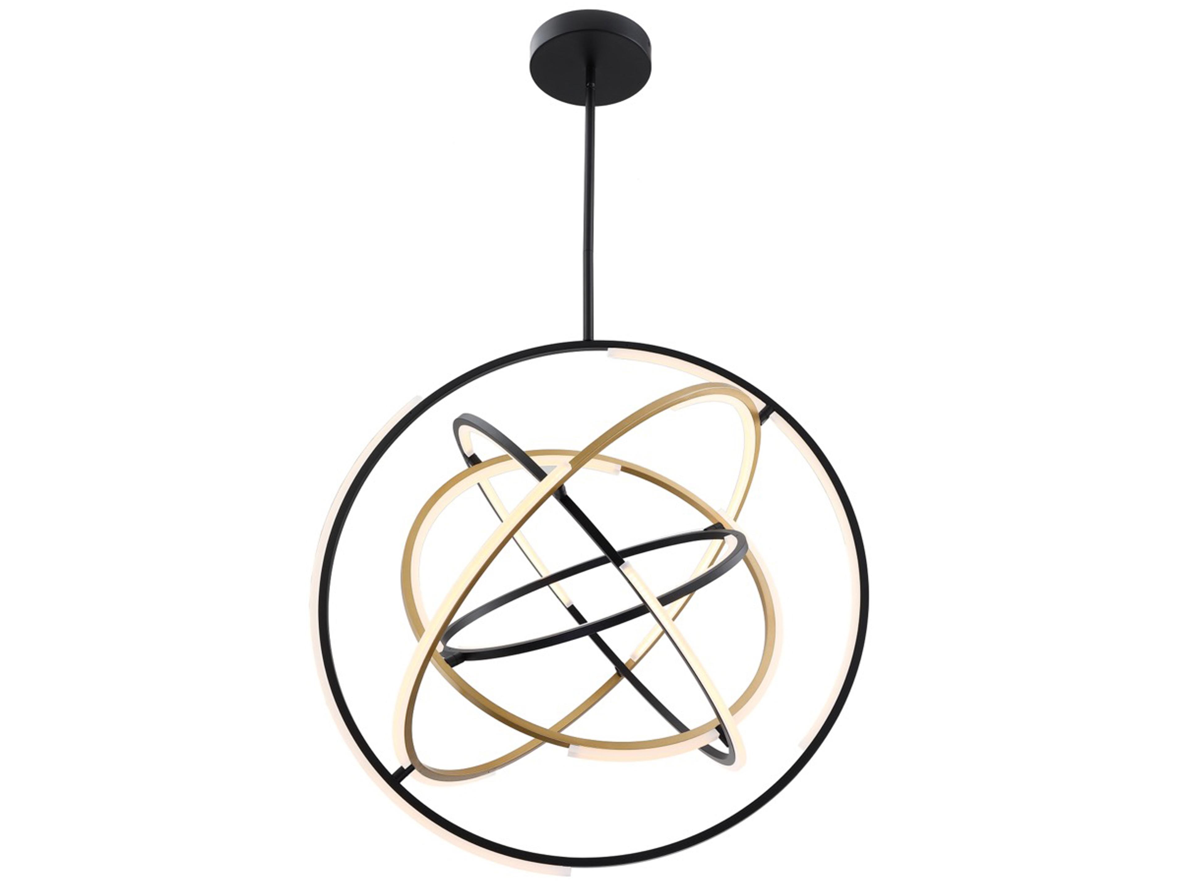 Artcraft Trilogy Black Brass Geometric Pendant