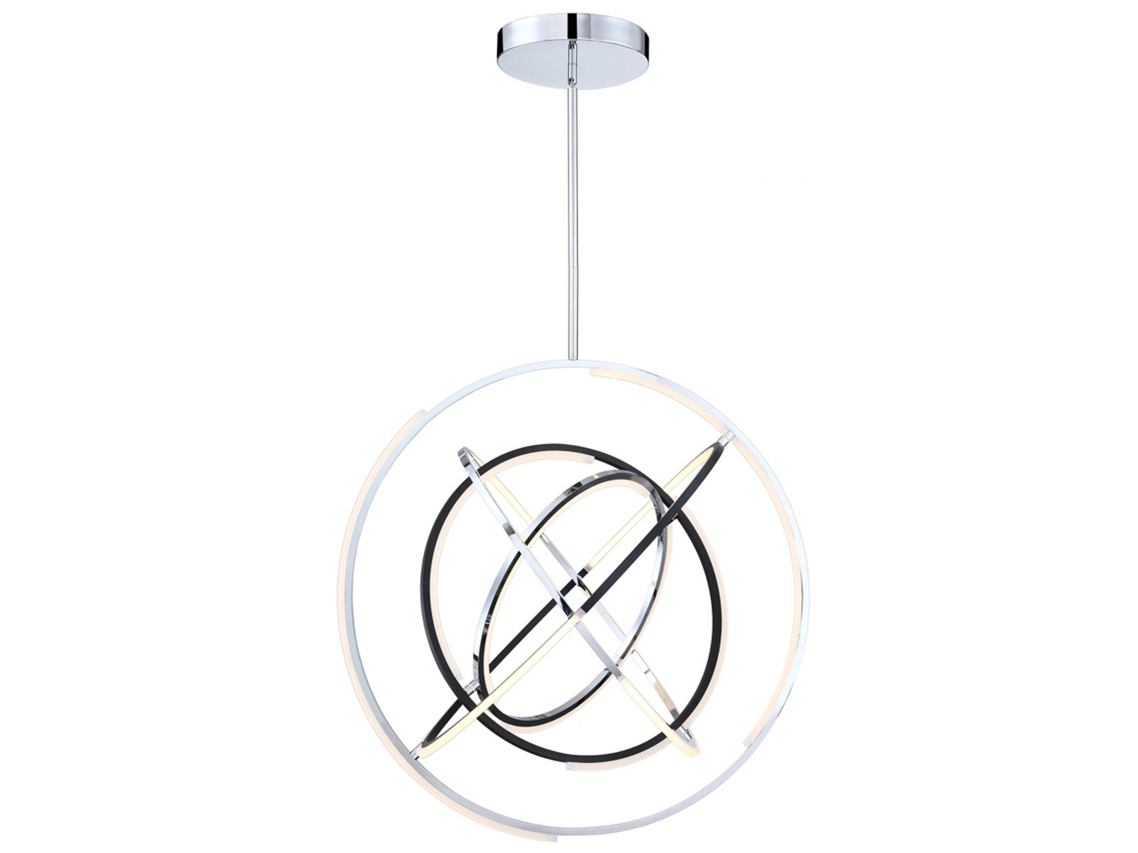 Artcraft Trilogy Polished Nickel Geometric Pendant