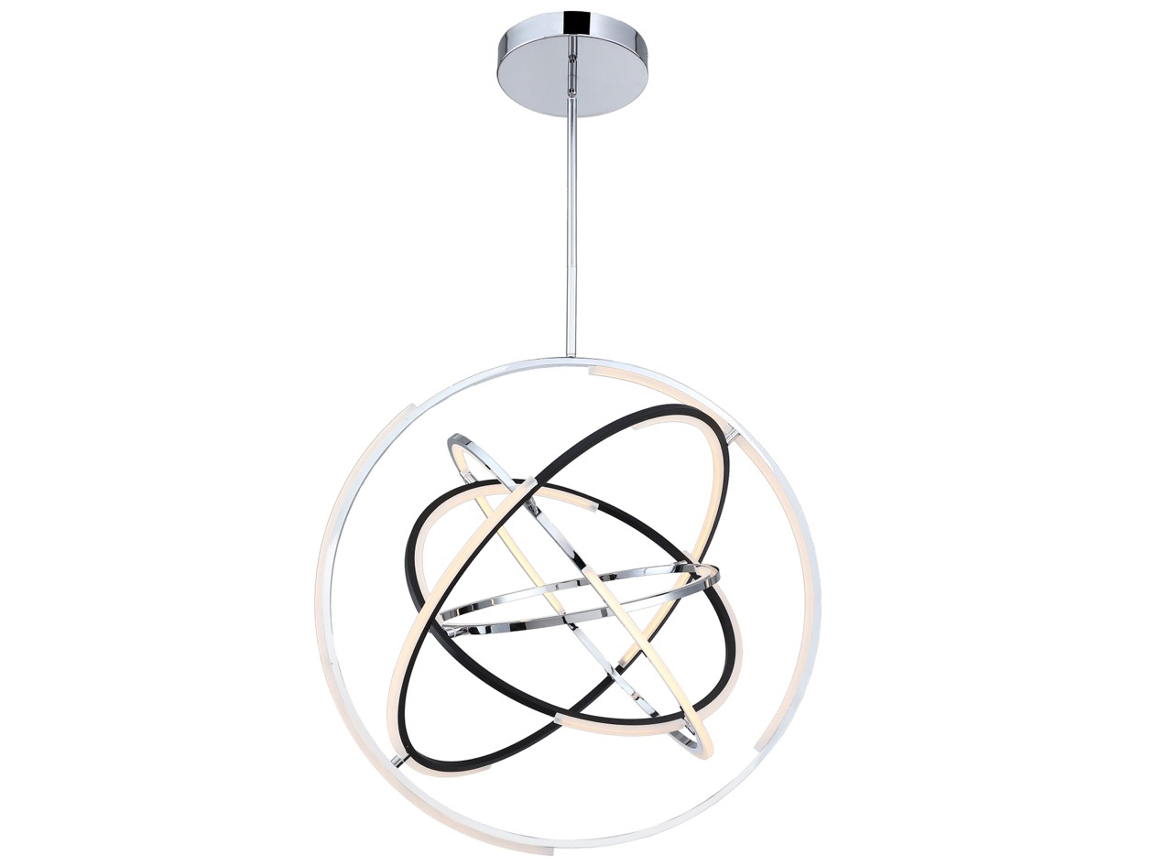 Artcraft Trilogy Polished Nickel Geometric Pendant